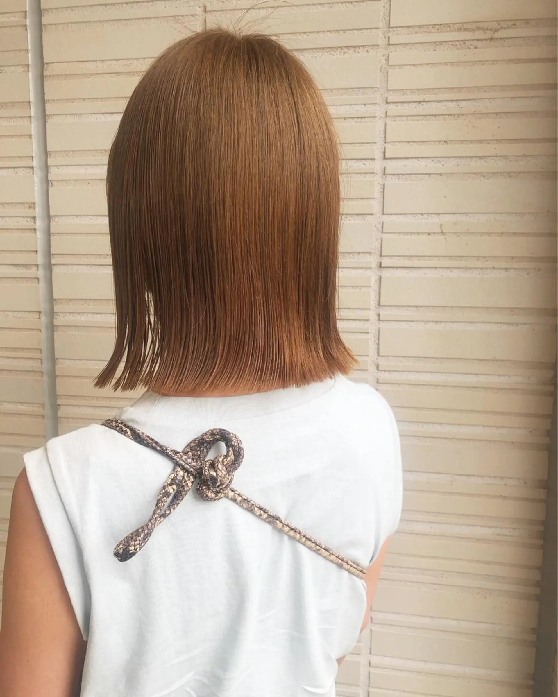 ミディアム 古屋 花織のヘアスタイル