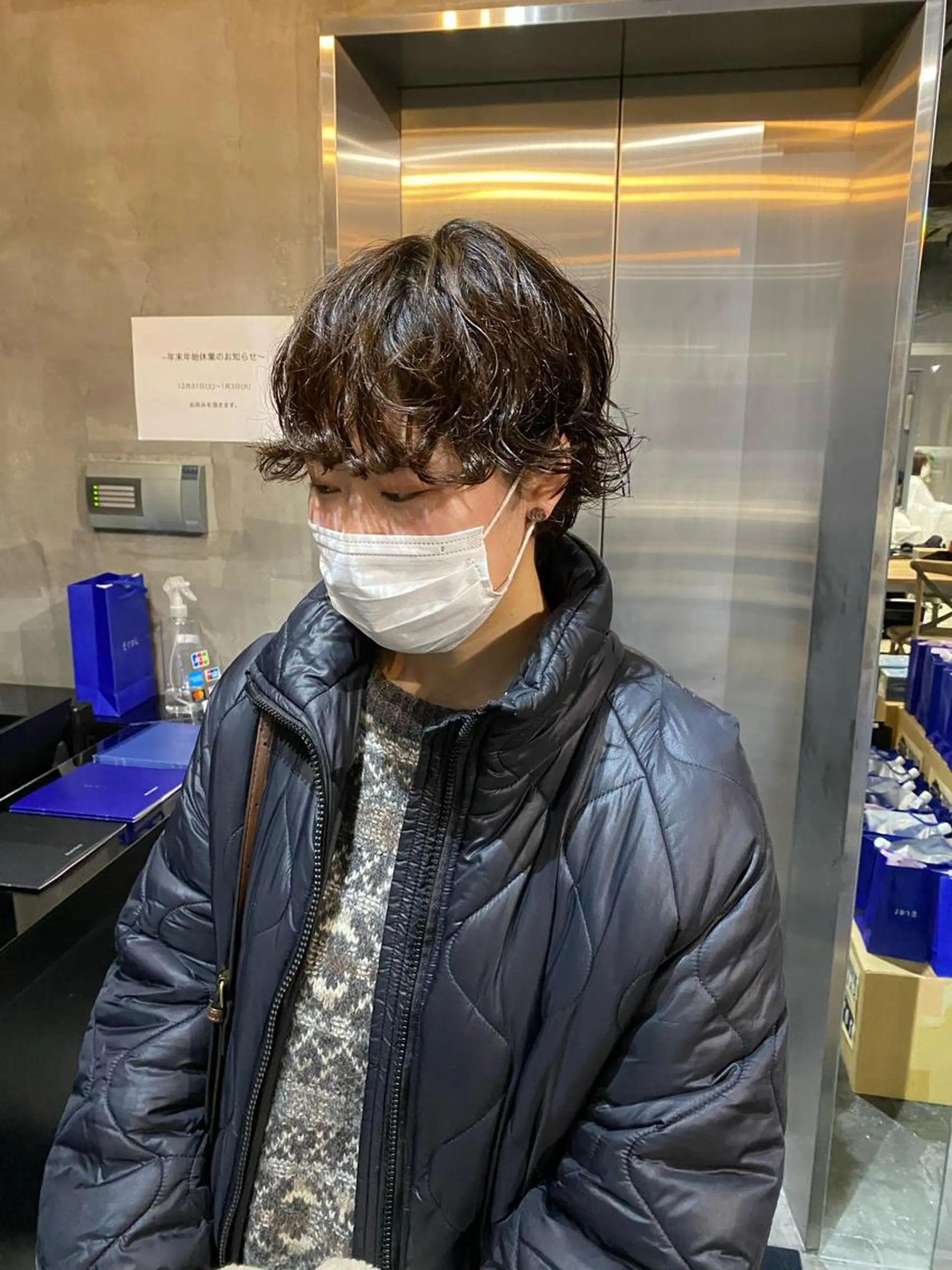 ショート カラー パーマ カット パーマ Agu hair lore沼館店所属・八戸パーマ/メンズパ ーマ/シンゴ。のヘアスタイル