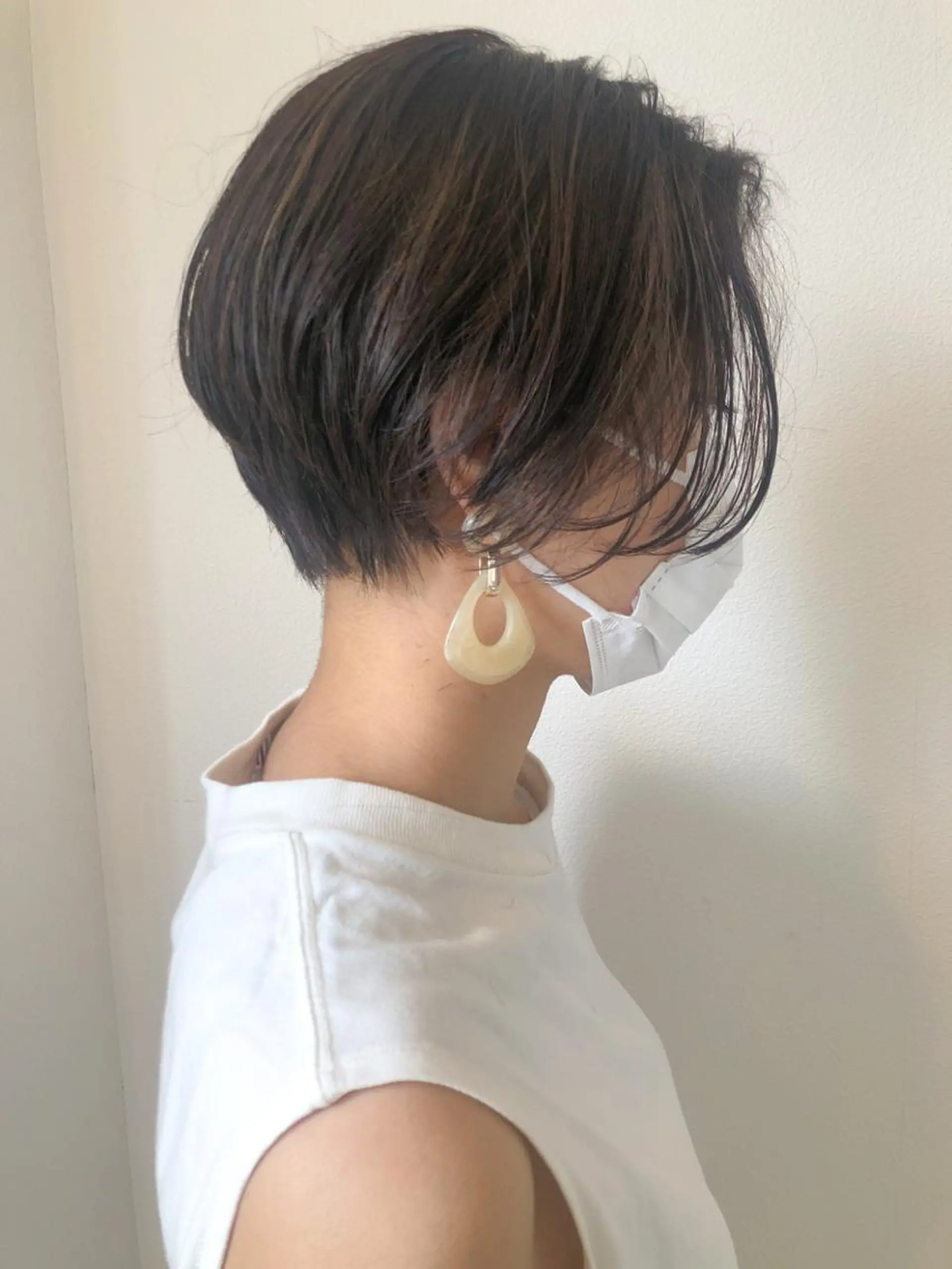 ショート 🩰オリーブ/ ベージュ松本咲花🩰のヘアスタイル