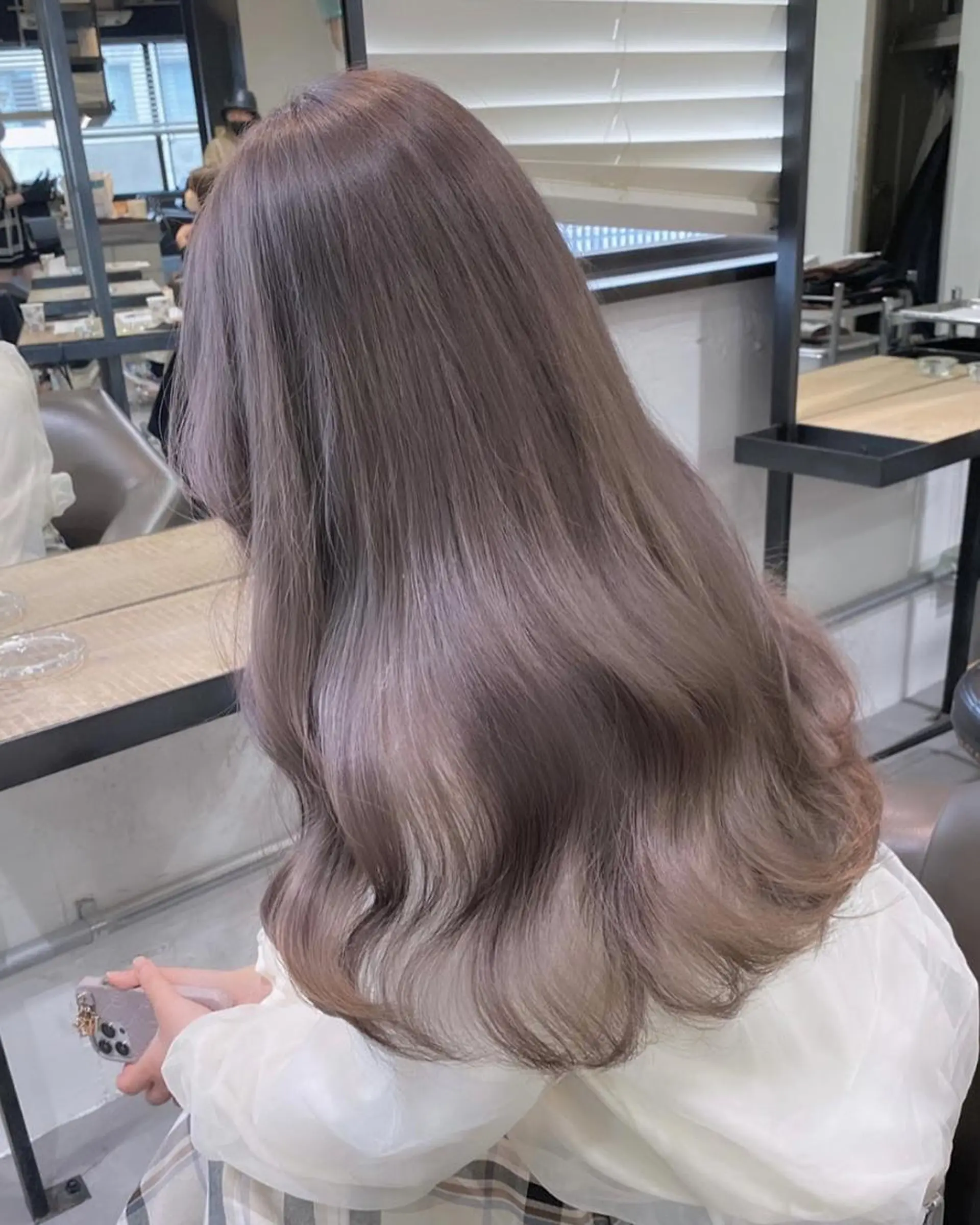 セミロング カラー 小島 貴之のヘアスタイル