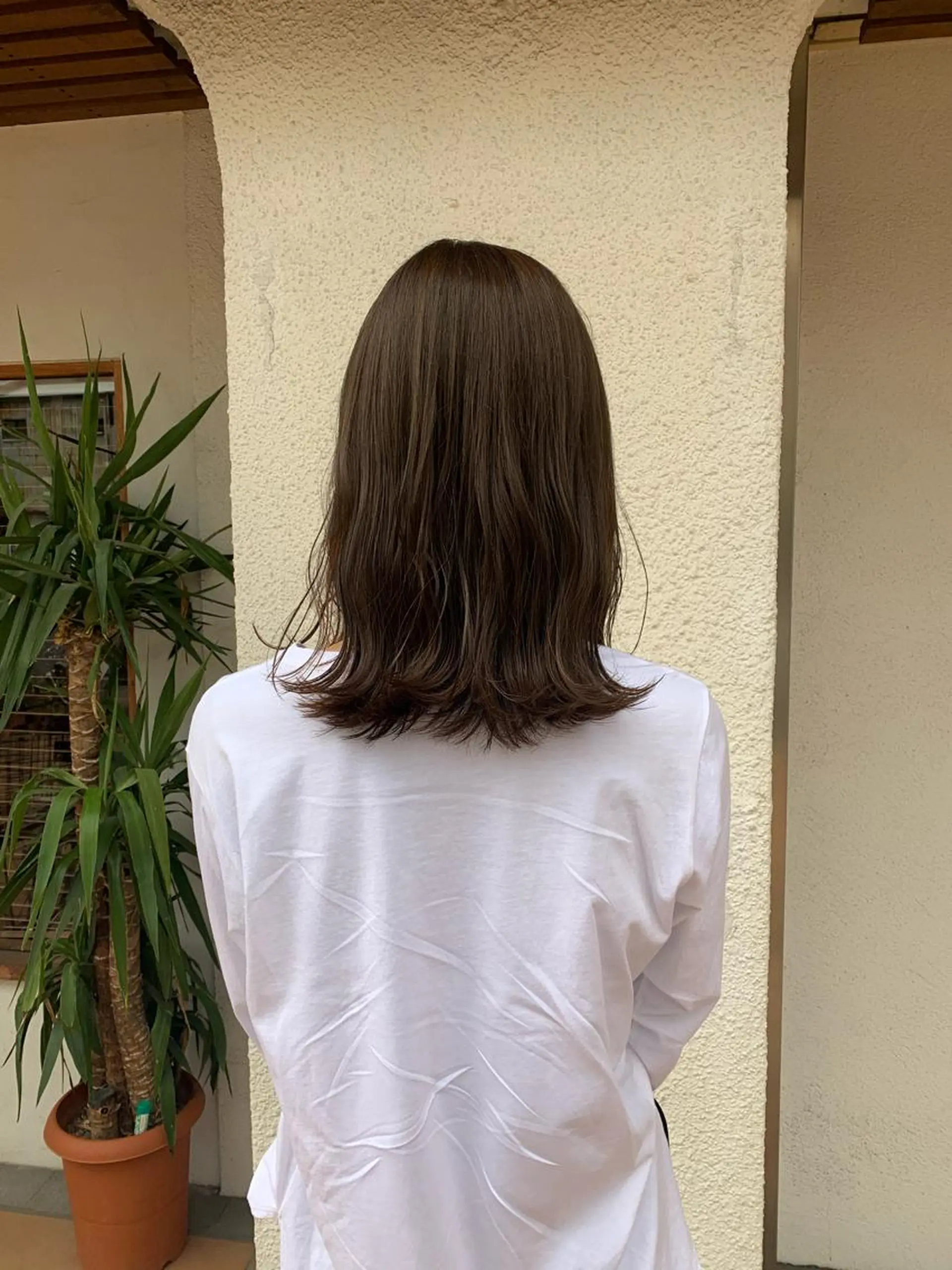 ミディアム カラー ヘアアレンジ カット ヘアカラー トリートメント 中津/柔らかカラー/ ナガオ　イズミのヘアスタイル