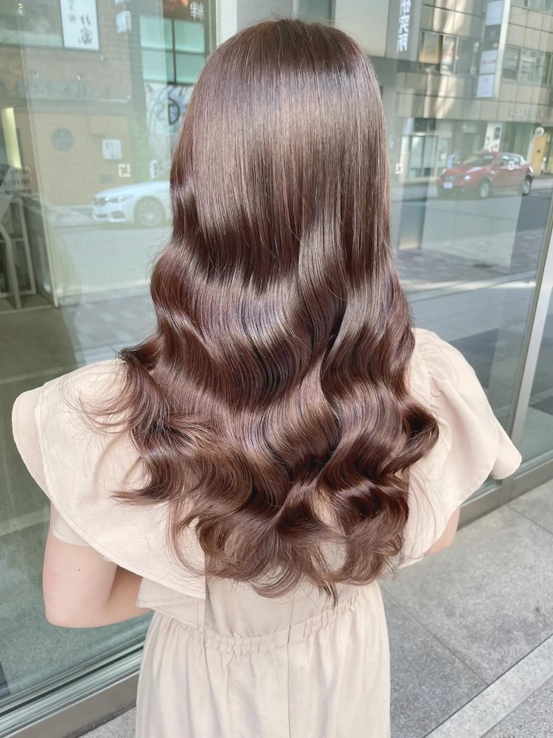 セミロング カラー 美髪美容師 くぼた店長🫧のヘアスタイル