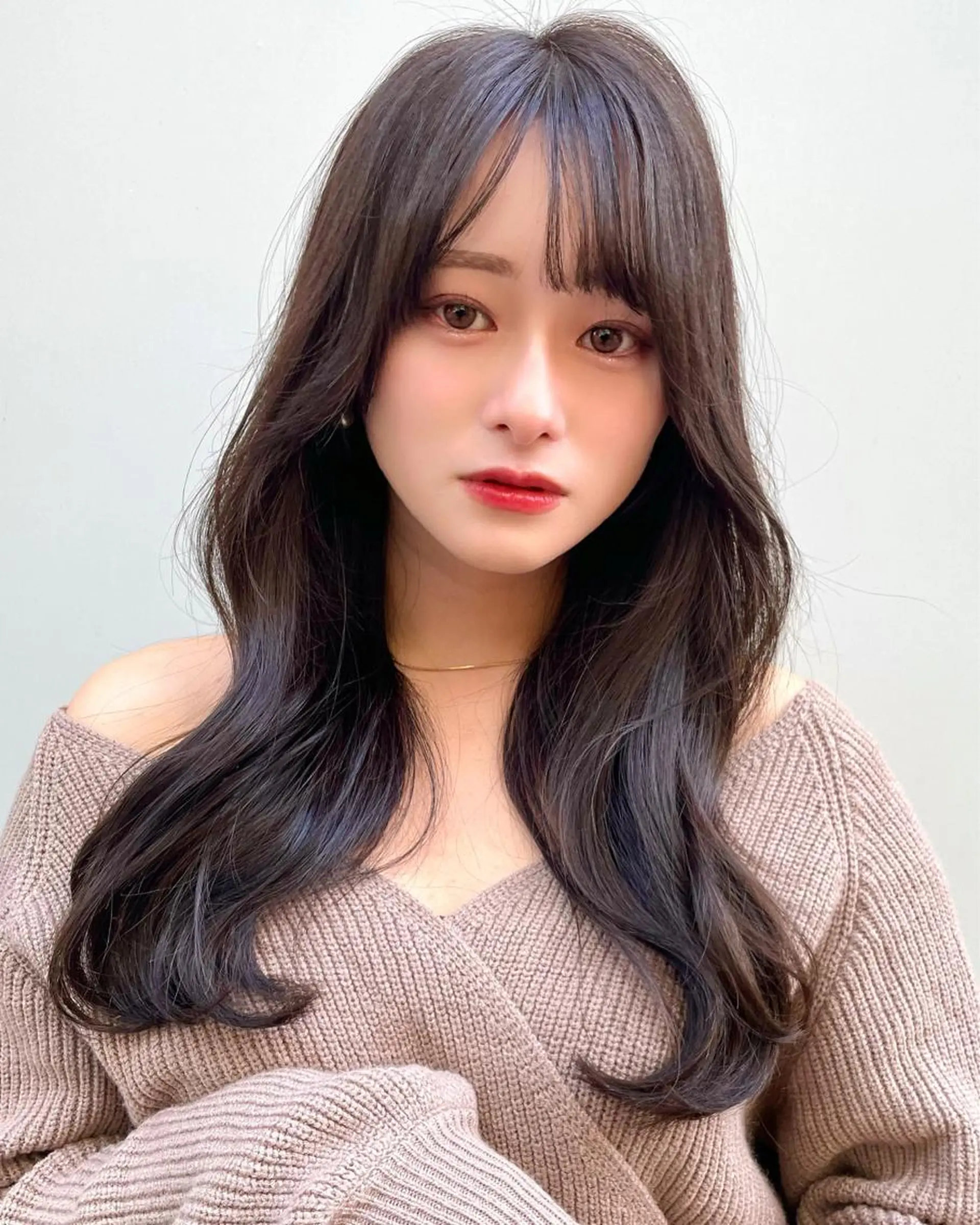 セミロング カラー カット ヘアカラー 韓国ヘア🤍顔周り/ 髪質改善✨/林遼一郎のヘアスタイル