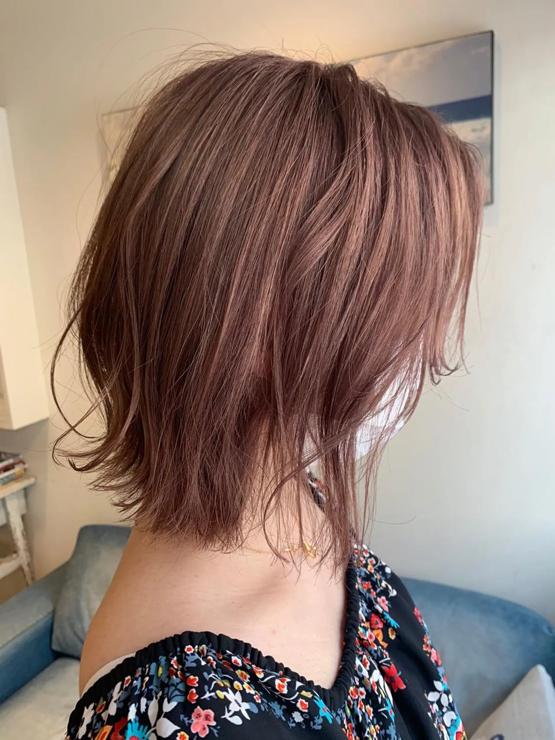 ミディアム ヘアカラー トリートメント 渋谷ハイトーン/ デザインカラー阿部のヘアスタイル