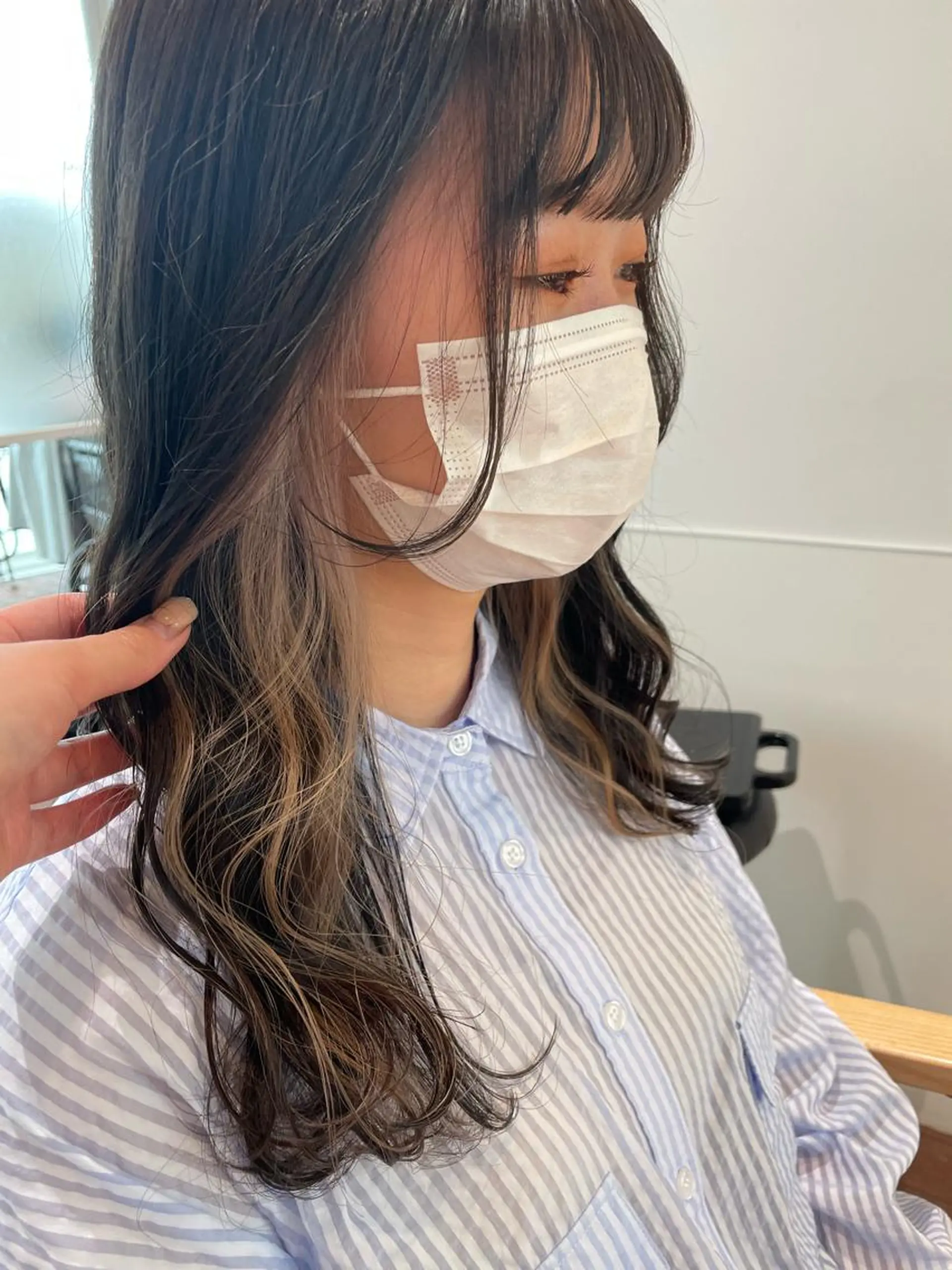 ロング カラー カット ヘアカラー トリートメント gotoday　shaire　saron所属・miu. ボブ/透け感カラーのヘアスタイル