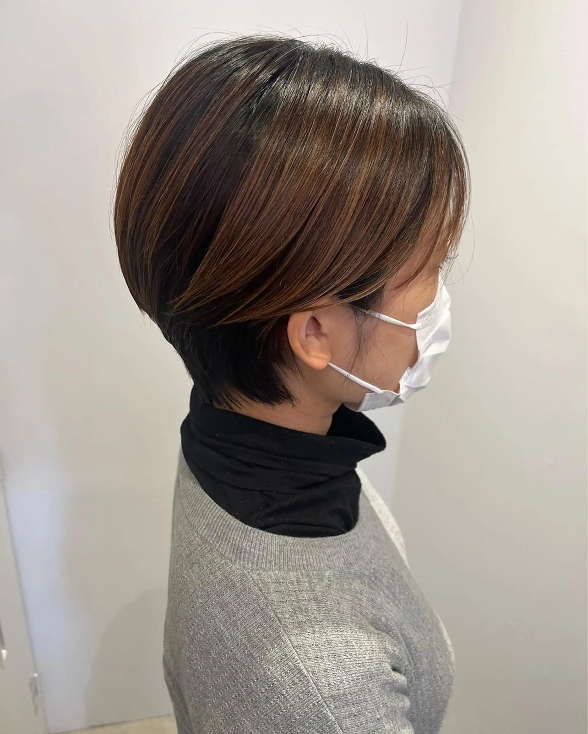 ショート ヘアアレンジ ショートヘア 髪質改善/縮毛矯正 艶カラー/珠聡のヘアスタイル