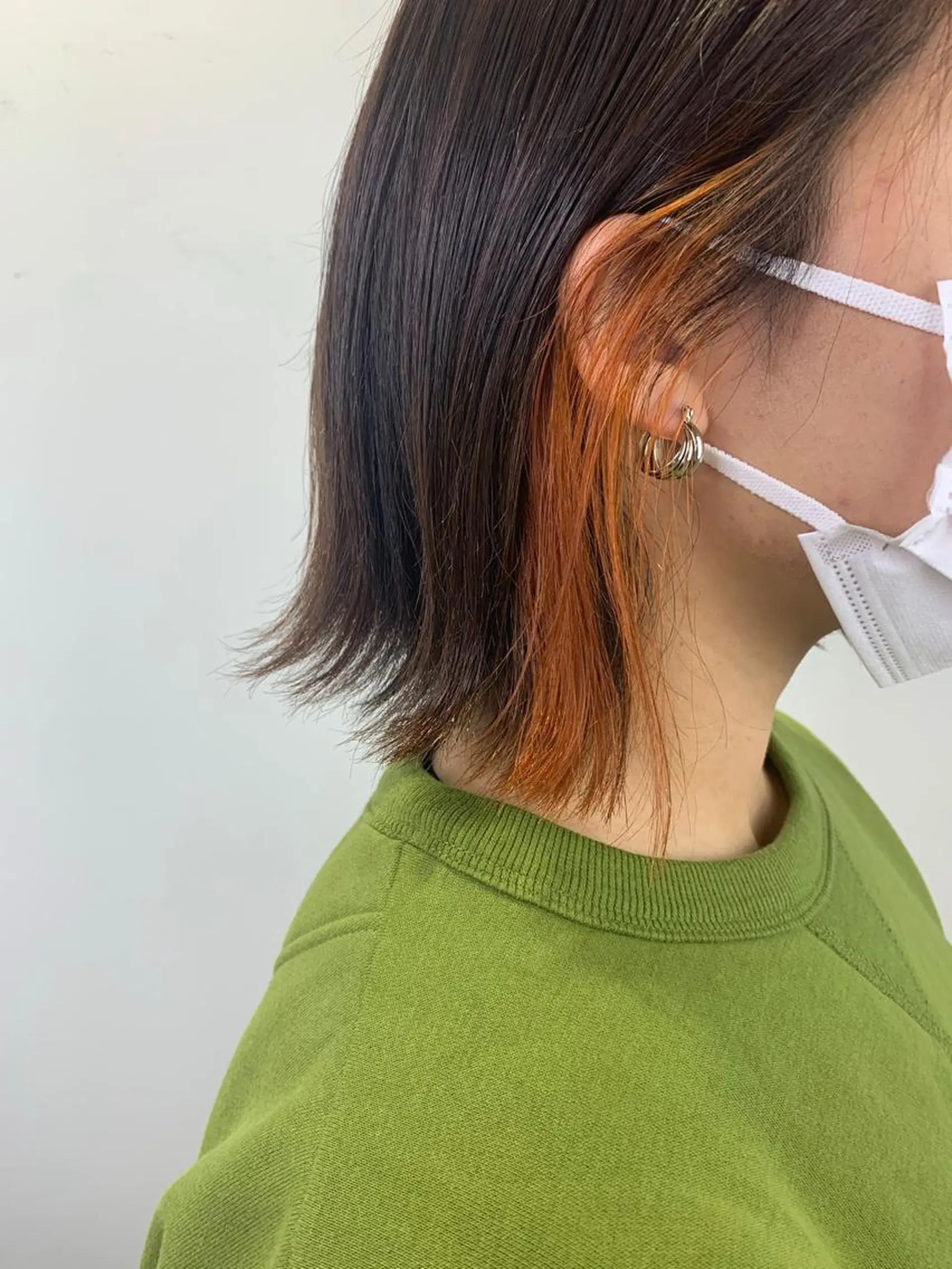 ショート カラー オレンジ ボブ SALOWIN神戸三宮店所属・【美髪を叶える】中谷 彰宏（アキ)のヘアスタイル