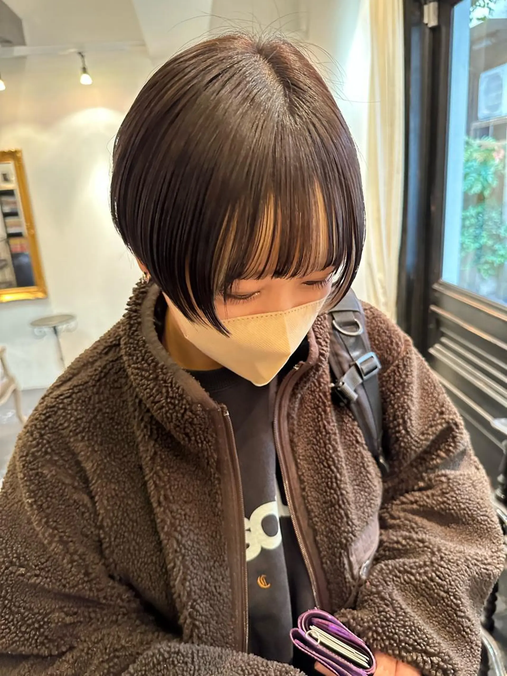 ショート カラー REAL 心斎橋所属・ブリーチ/ベージュ /ピンク🦋ナツミのヘアスタイル