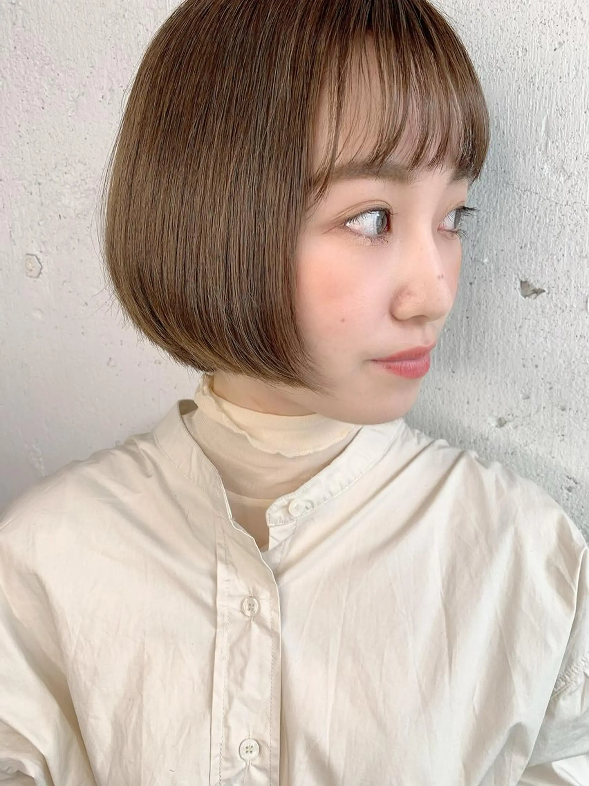 ショート カラー ベージュカラー ボブ カット ヘアカラー トリートメント 💛丁寧さNo.🥇 🧸片山智裕💛のヘアスタイル