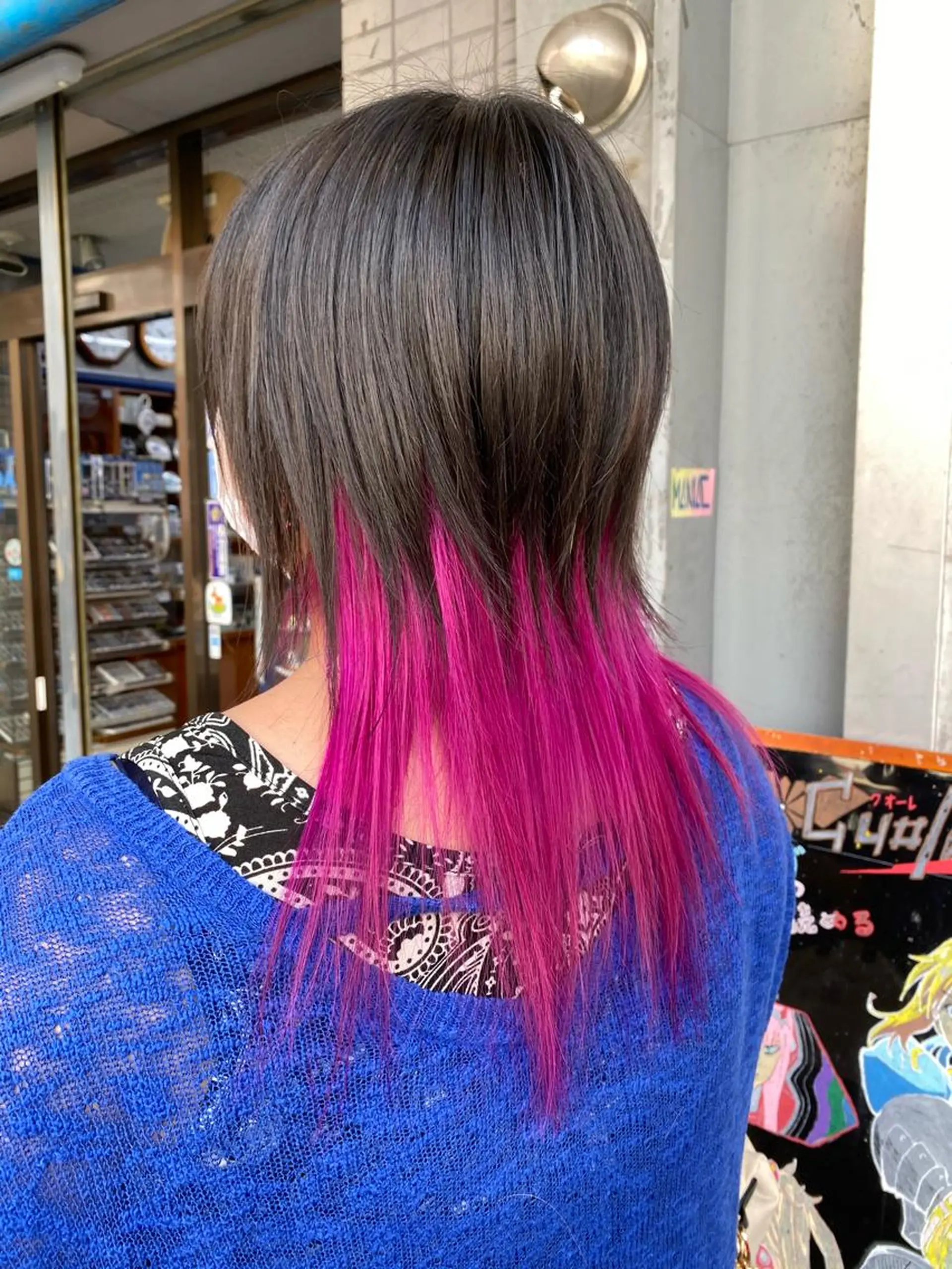 ミディアム パープルカラー ヘアカラー ゆぴ☾‪/推しカラー /ハイトーンのヘアスタイル