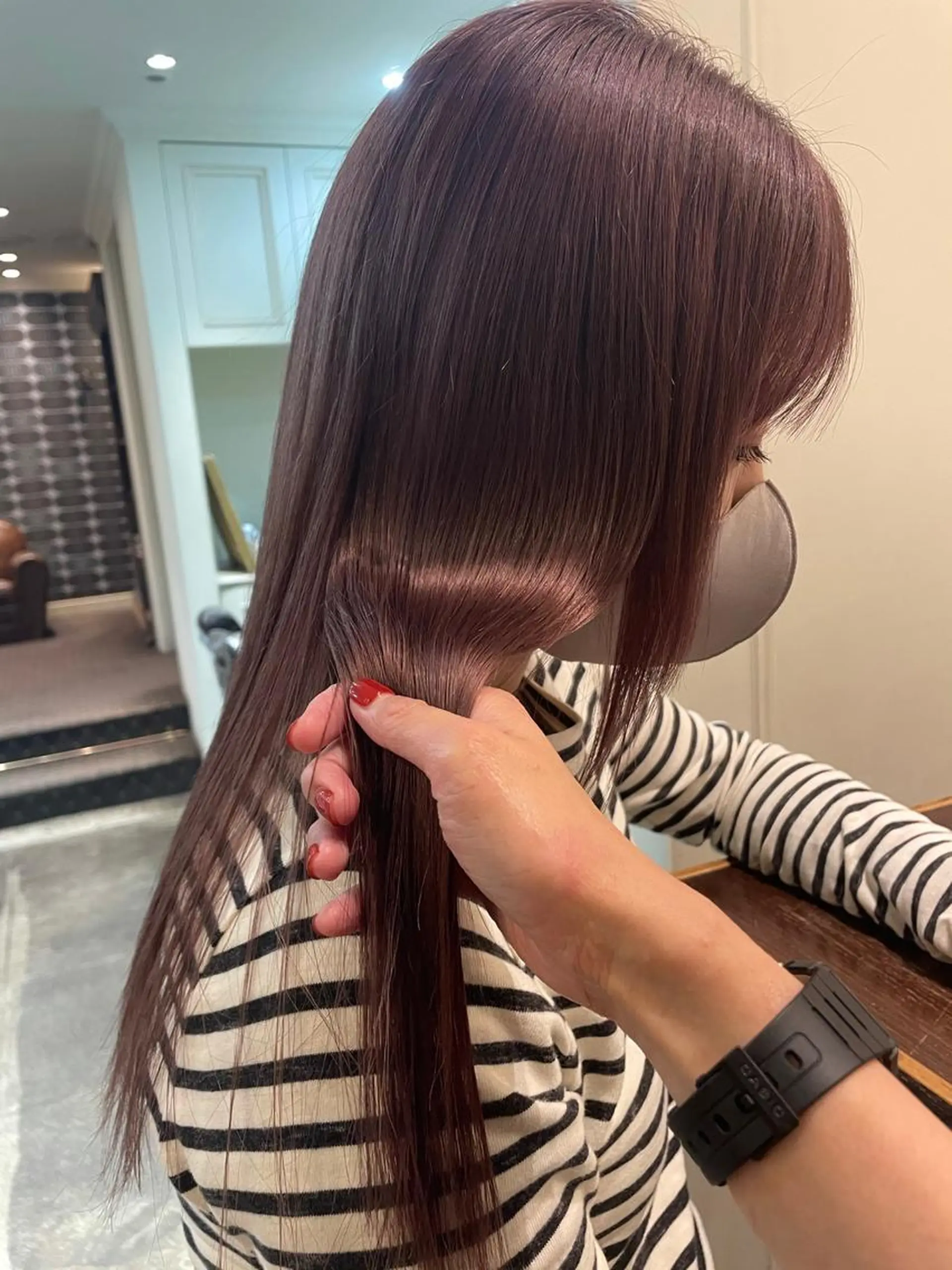 ロング カラー classic 新横浜所属・大人girly🛋️ 🤍yukakoのヘアスタイル