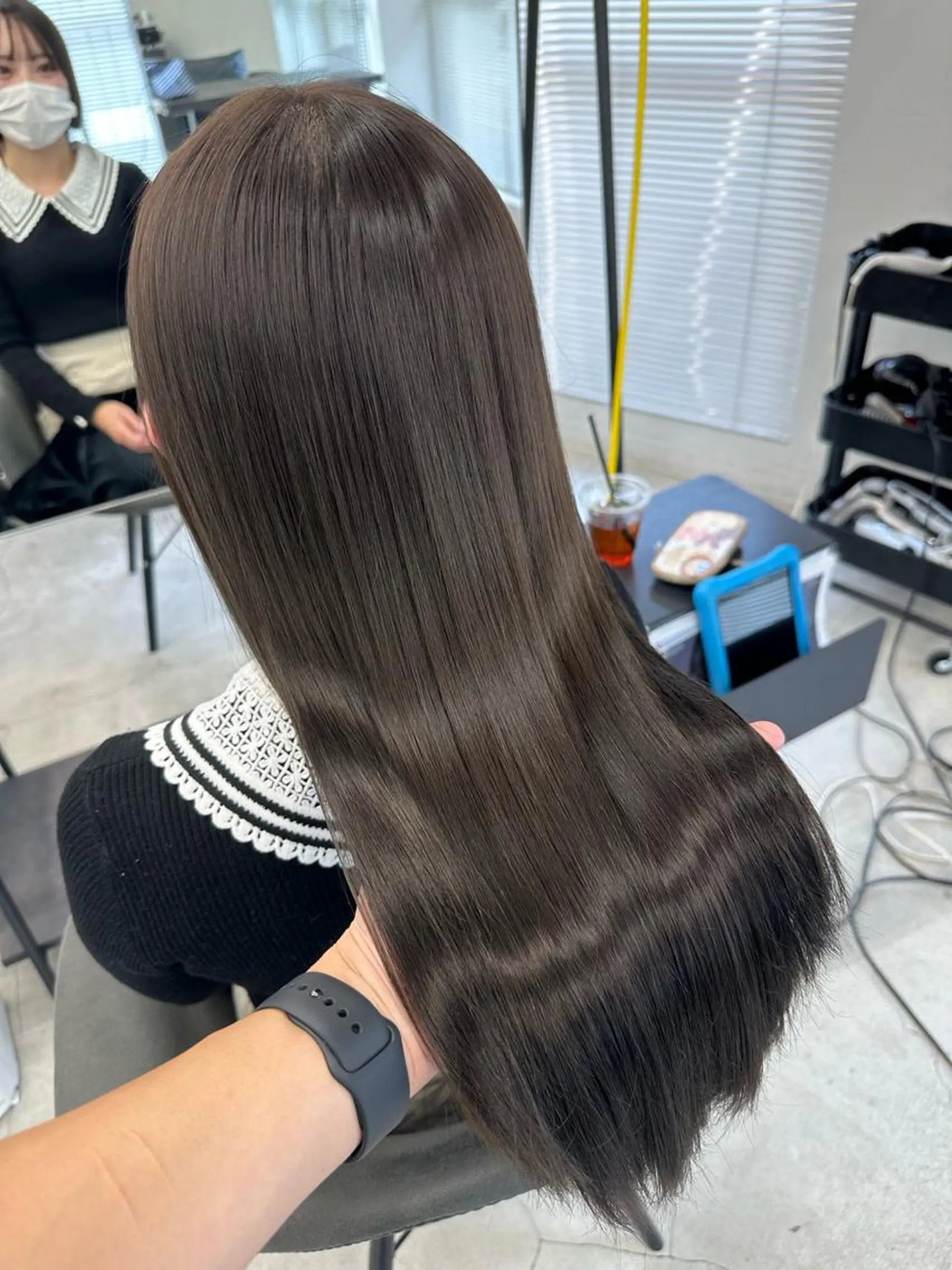 ロング カラー カット トリートメント ✨大人韓国レイヤー ✨吉原 潤✨のヘアスタイル