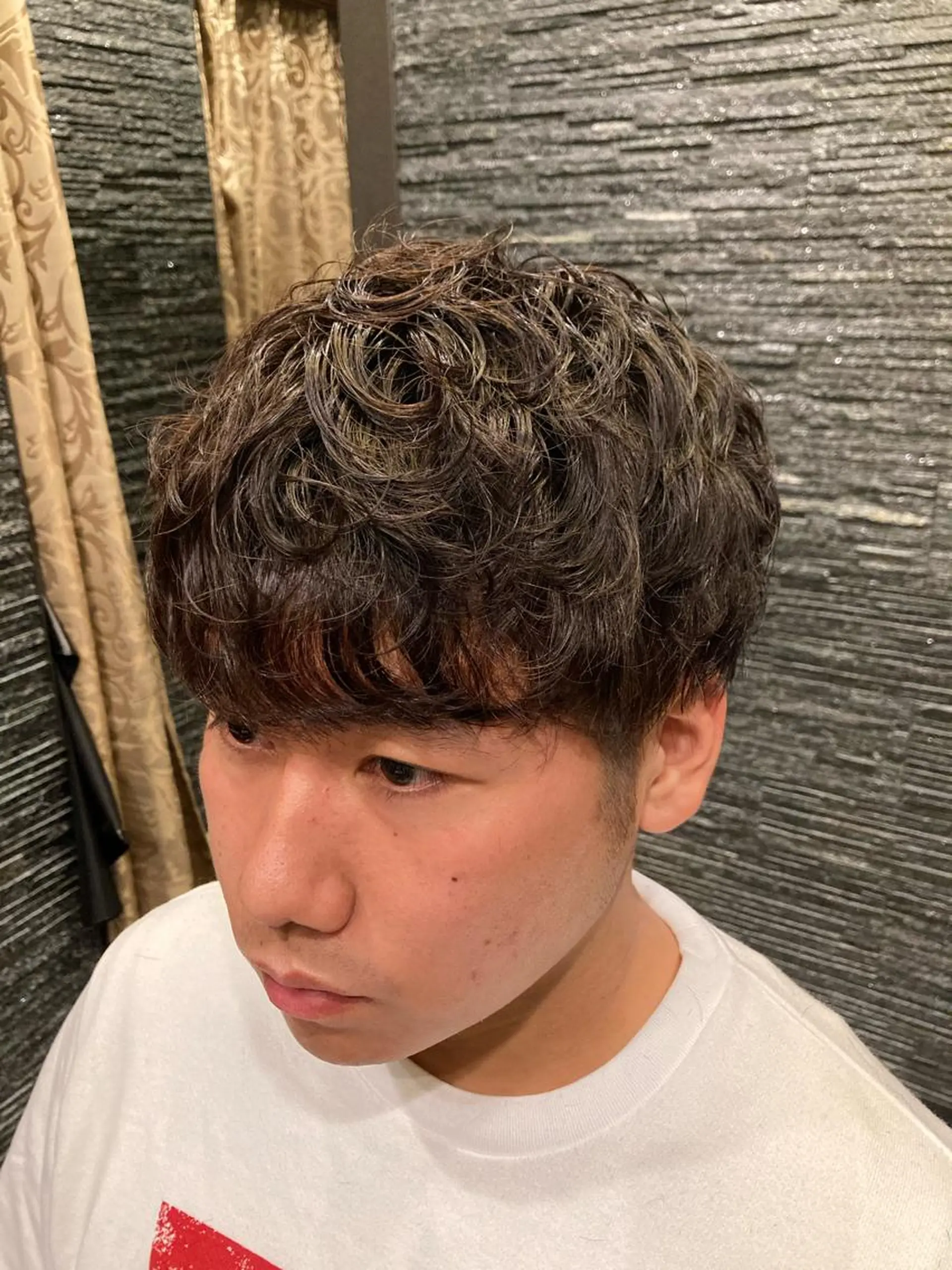 ショート パーマ メンズ メンズパーマ HIROGINZA川崎店所属・メンズ専門💈中島 太一💈のヘアスタイル
