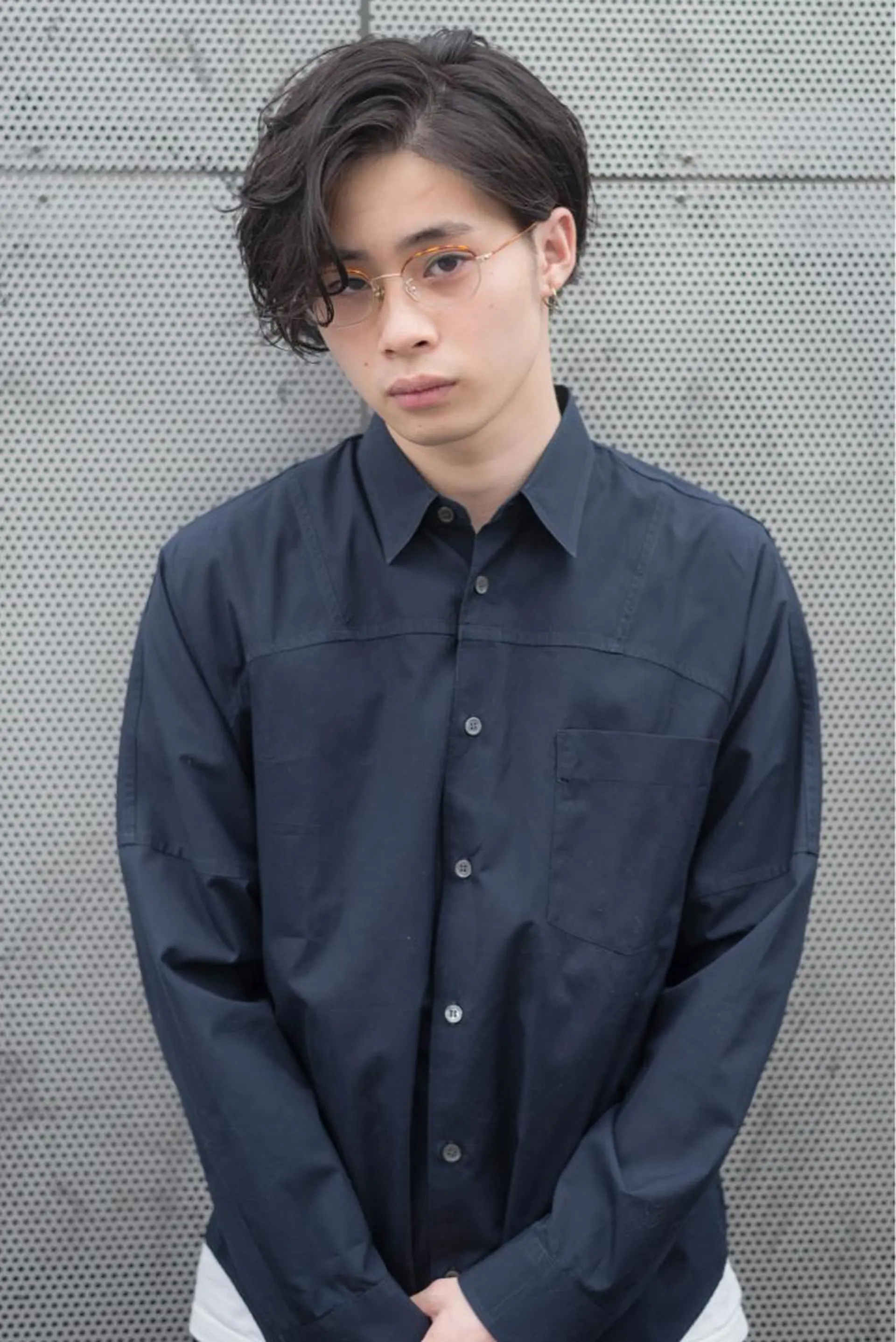 ミディアム メンズ カット ヘアカラー GO TODAY シェアサロン 原宿本店所属・ボブ/レイヤー/ パーマ/淀川  純のヘアスタイル