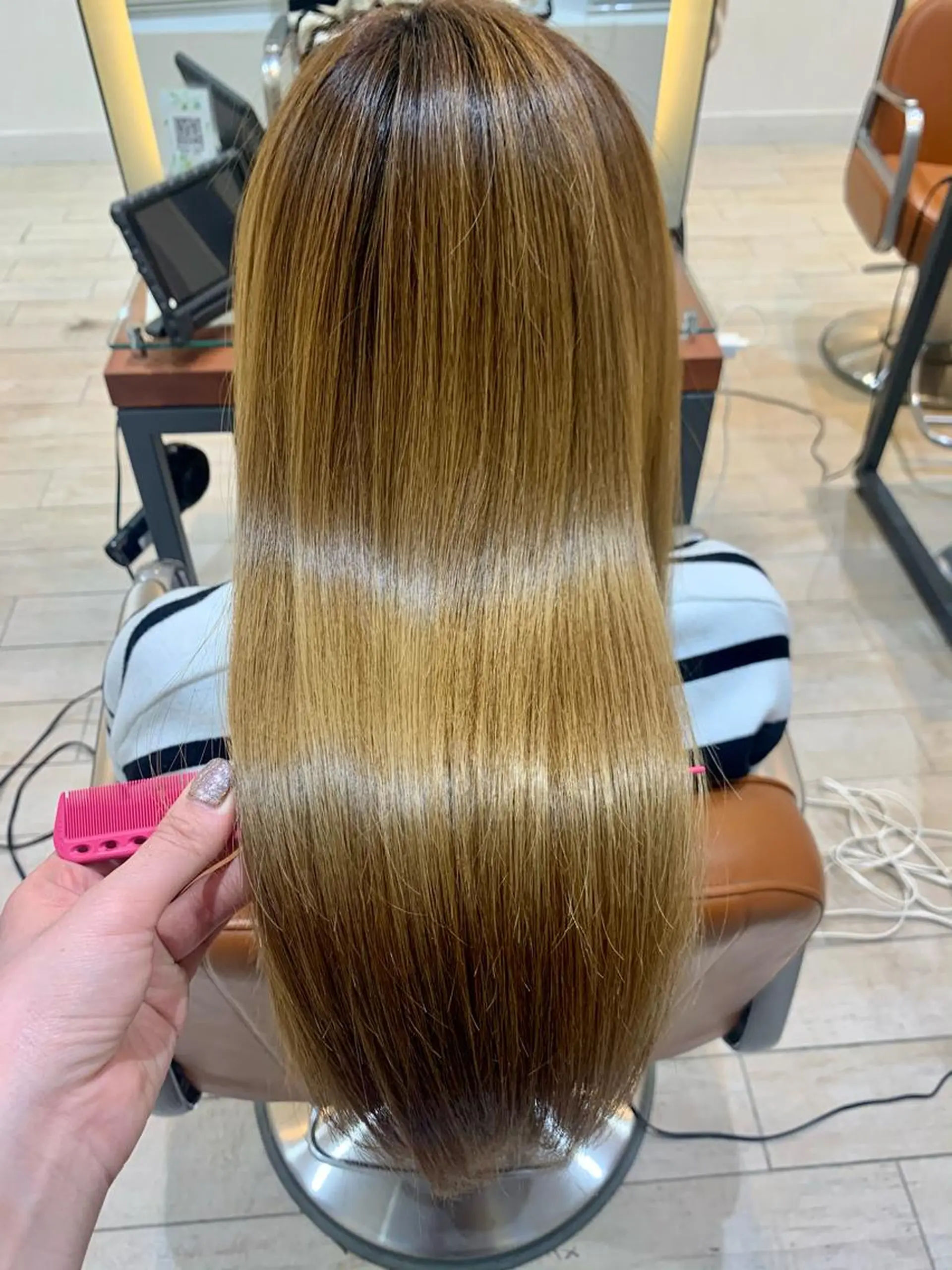 ミディアム カラー パーマ メンズ キッズ 髪質改善 酸熱トリートメント/ 髪質改善🌟玉井香奈のヘアスタイル