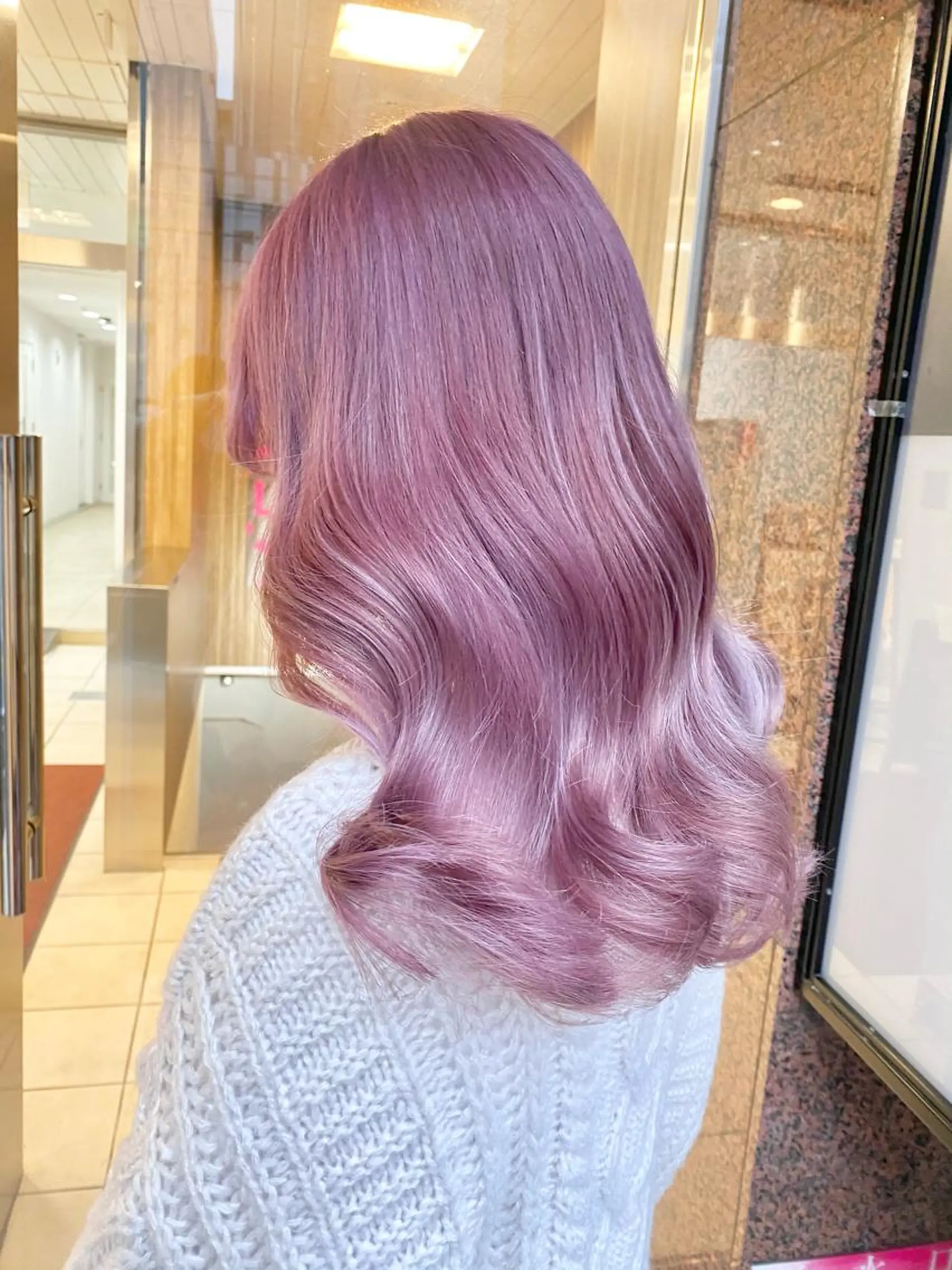 セミロング カラー 谷口 優冴のヘアスタイル