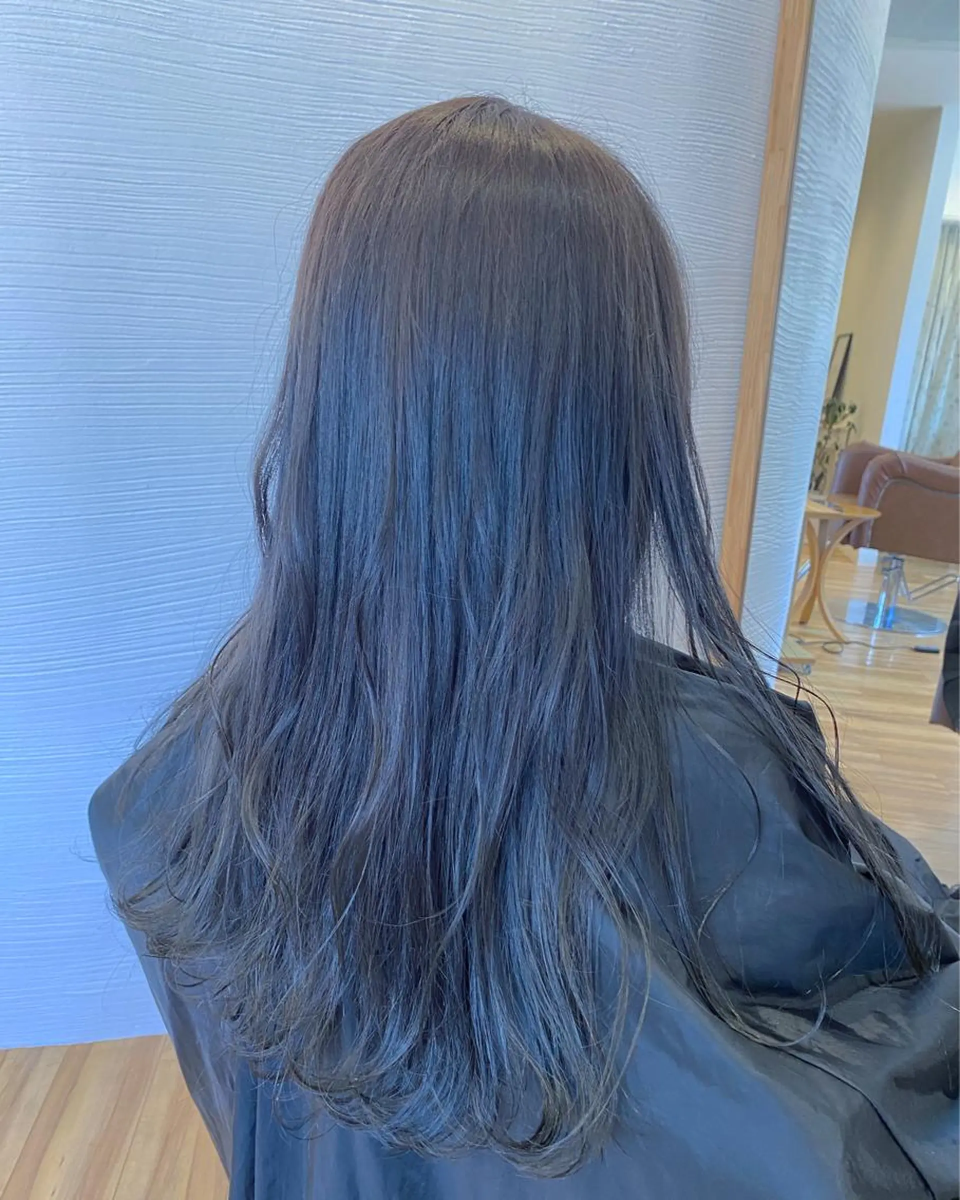 ロング カラー ブリーチなしWカラー /酸性ストレート河本のヘアスタイル