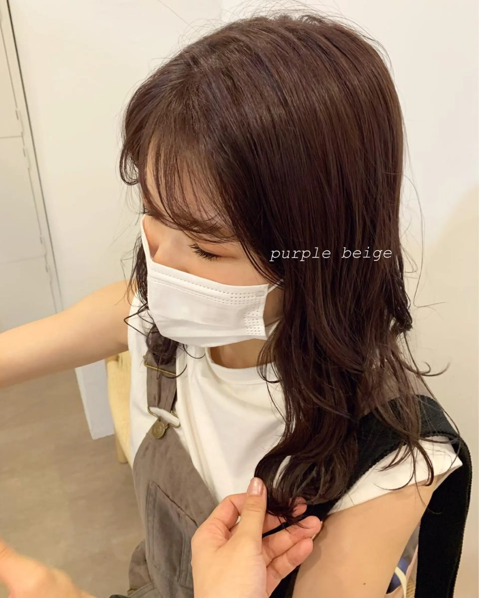 ロング カラー 佐藤 永夏のヘアスタイル