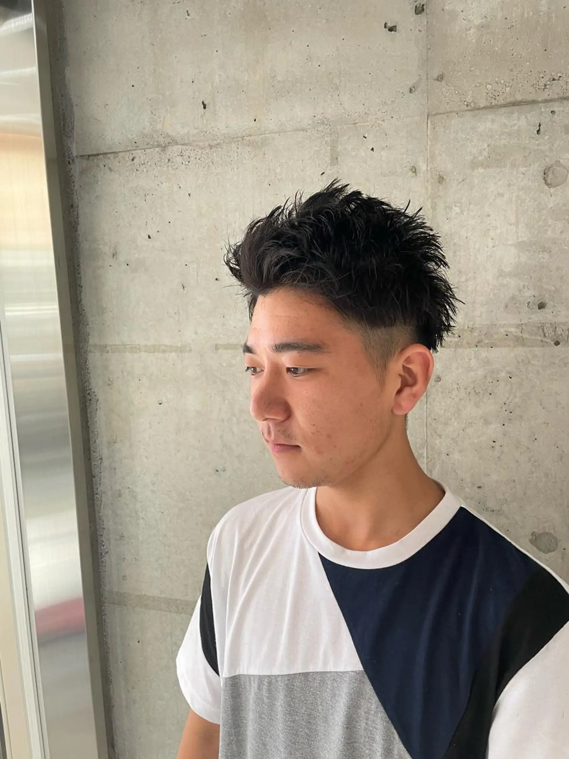 メンズ マッシュ メンズパーマ メンズツイストパーマ ツーブロック 刈り上げ カット ヘアセット フリーランスシェアサロンルレイル所属・心斎橋/メンズ /ルレイル/地形真希のヘアスタイル