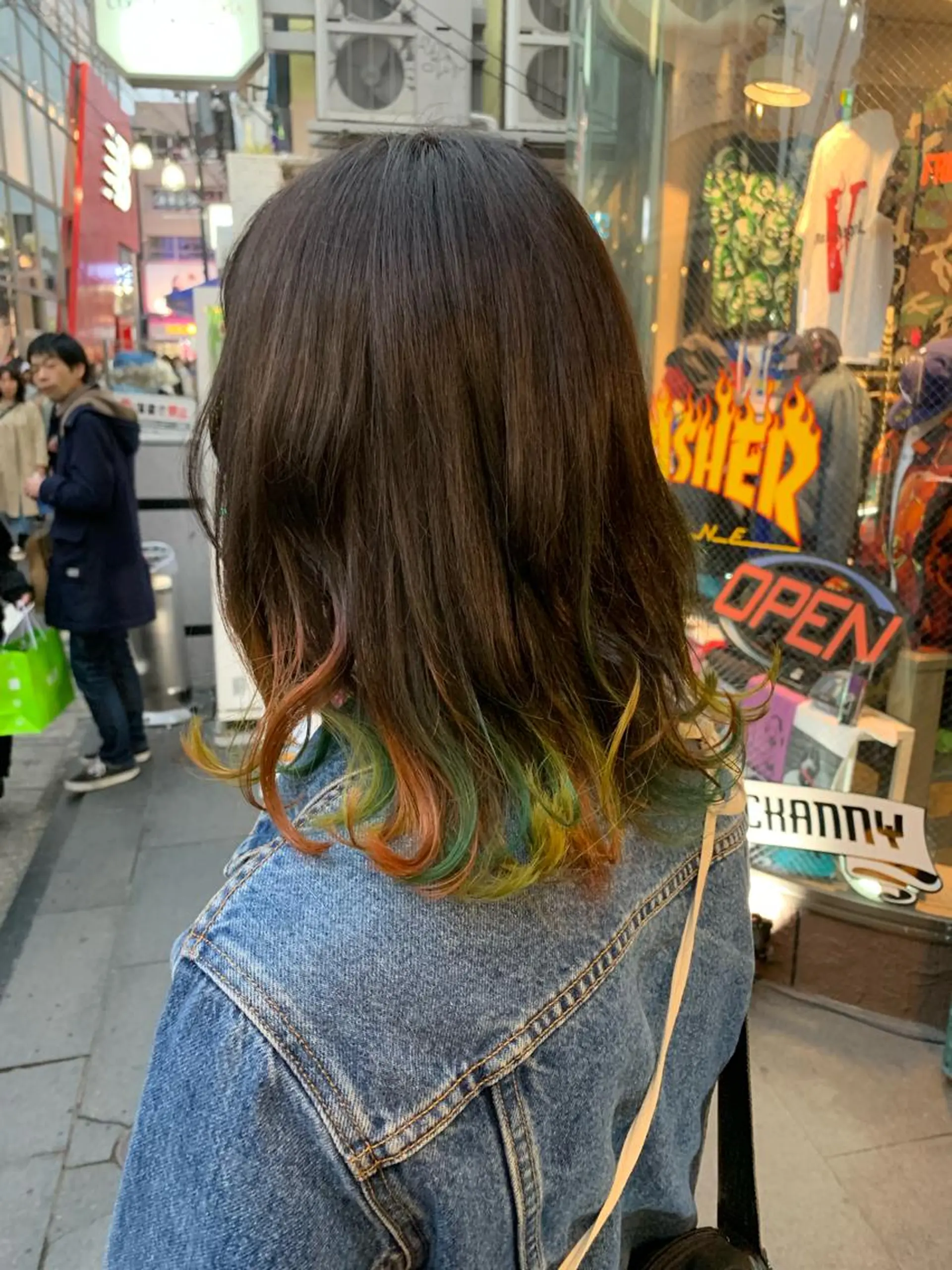 セミロング カラー ピンクベージュ/新潟 万代/高橋桃葉🍑のヘアスタイル