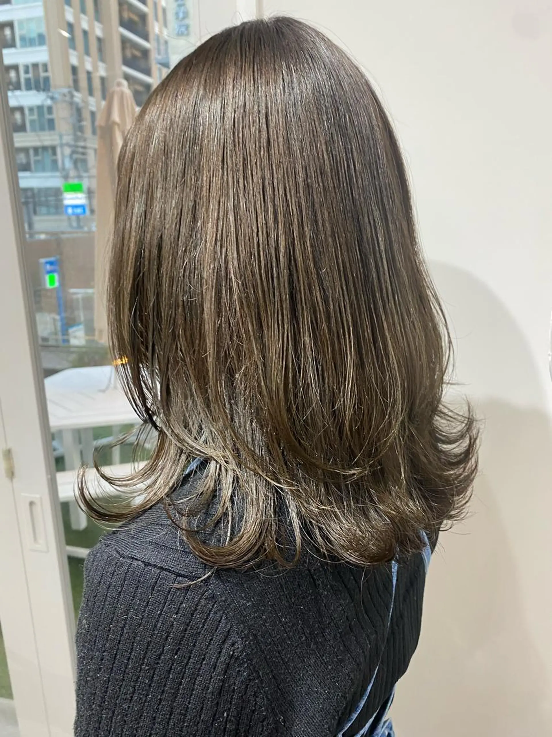 ミディアム カラー 韓国×髪質改善カラー 💎hinaのヘアスタイル