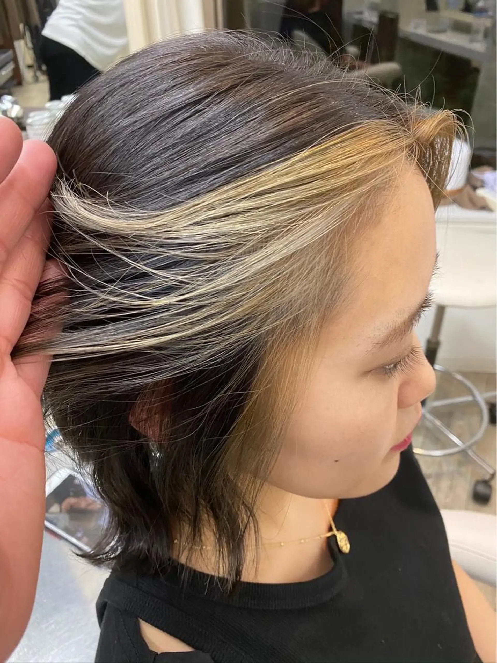 ミディアム カラー カット ヘアカラー トリートメント 市川 博紀 副店長のヘアスタイル