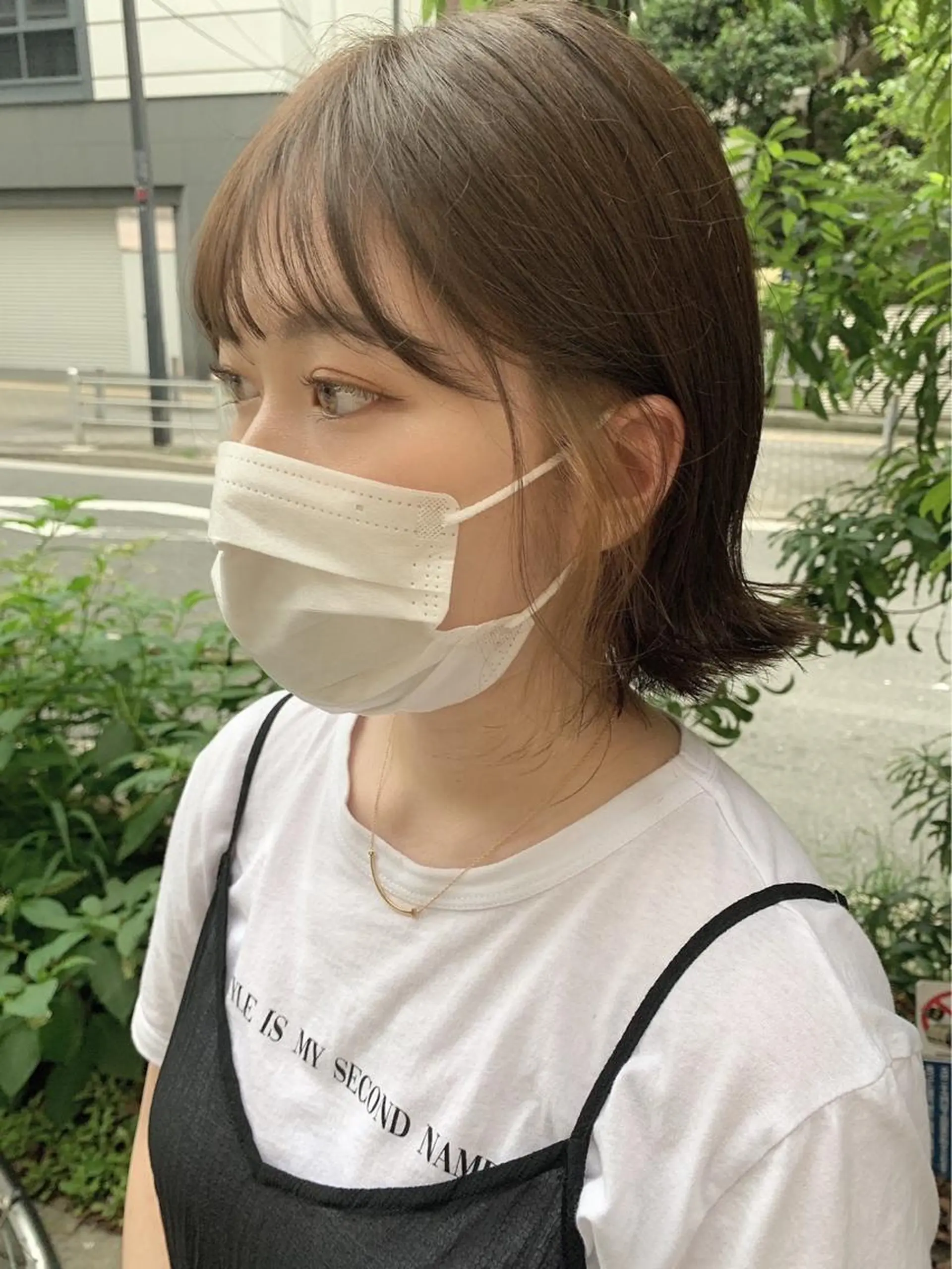 ミディアム 亀川蓮 Agu hairのヘアスタイル