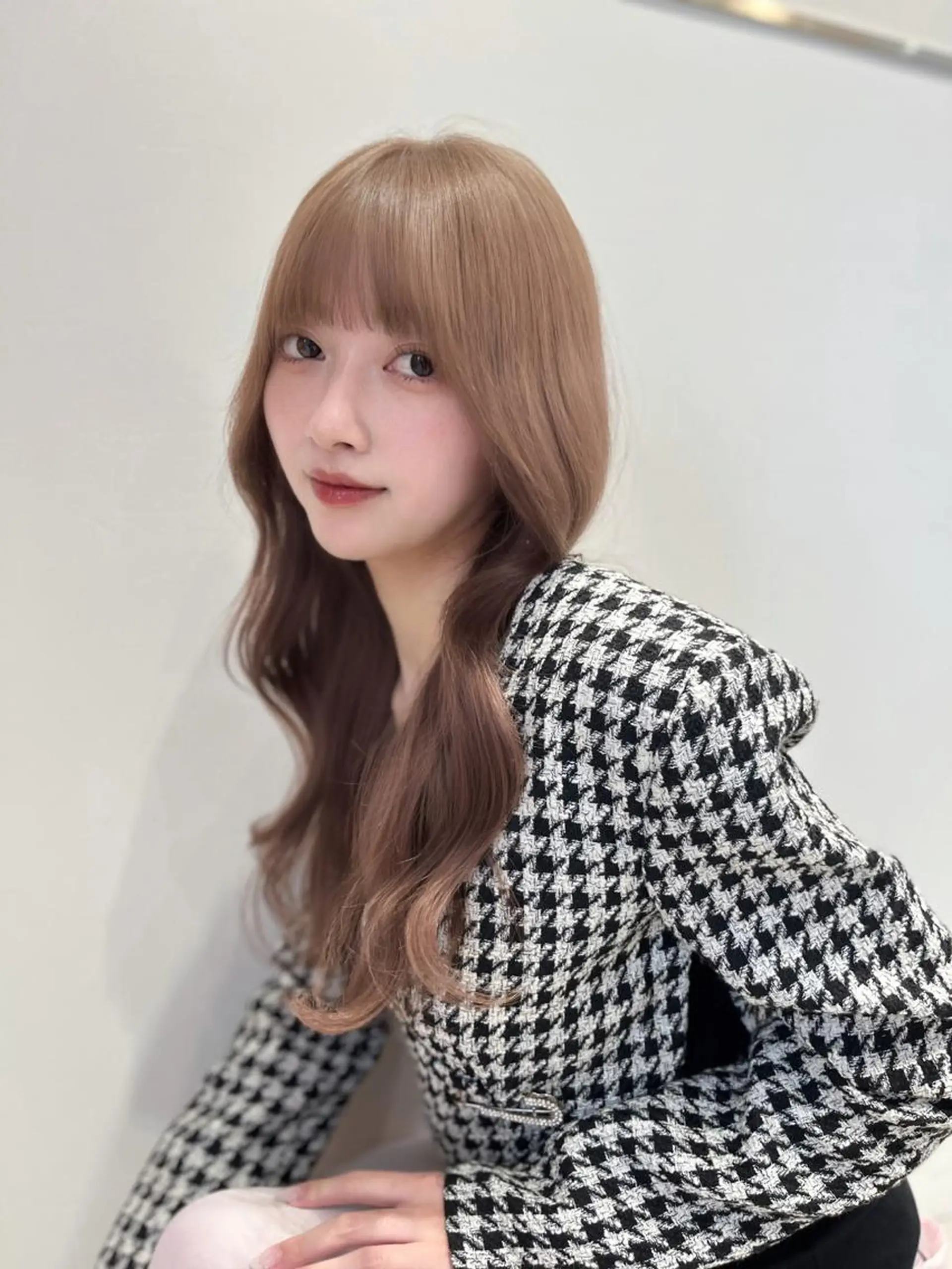 ロング カラー カット ヘアカラー トリートメント 赤羽今日子/レイヤー /盛れる顔まわりのヘアスタイル