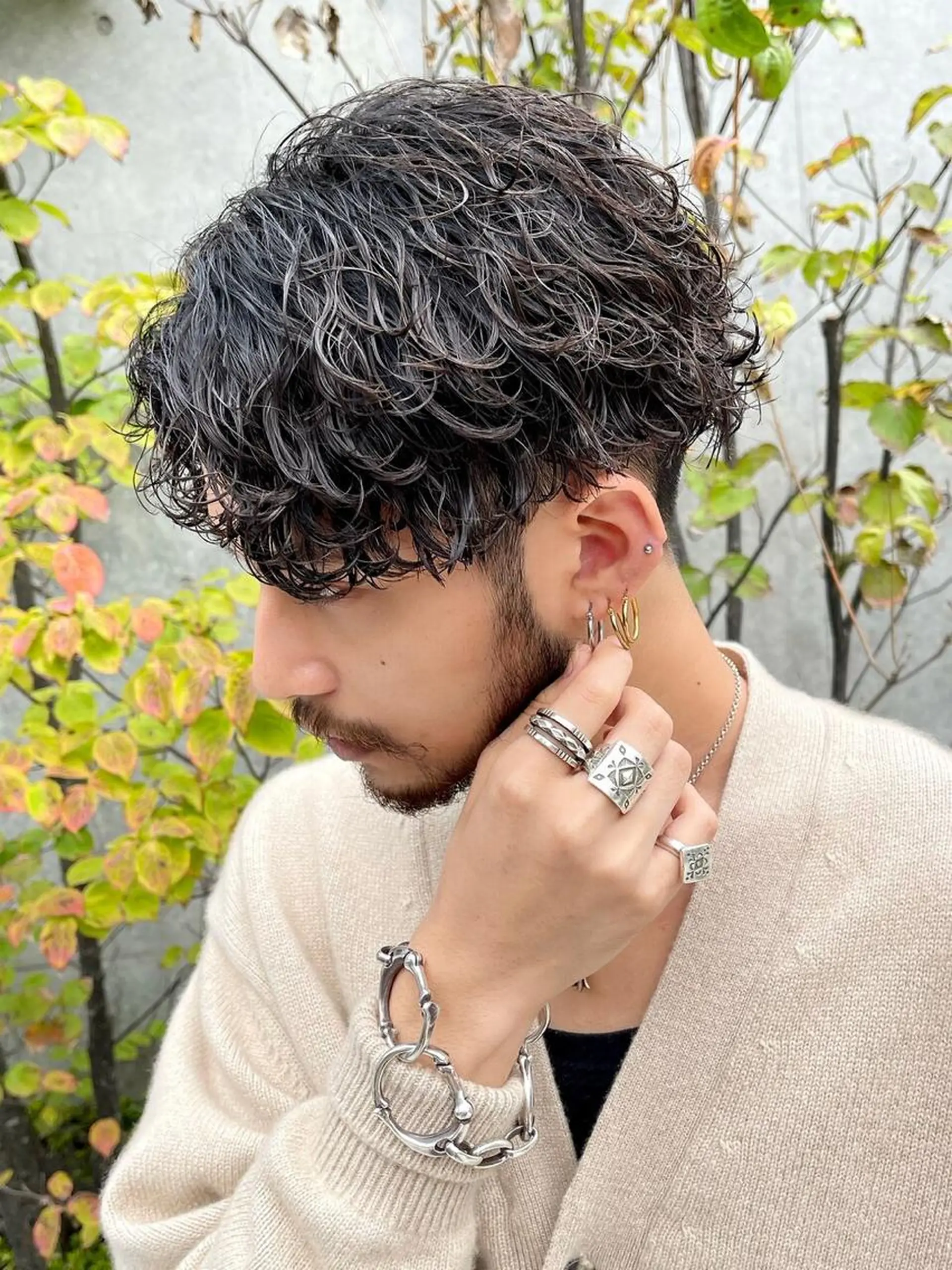 ショート パーマ メンズ メンズパーマ 波巻きパーマ fifth  SAKAE所属・SENTA✨メンズ パーマ✨fifth栄のヘアスタイル