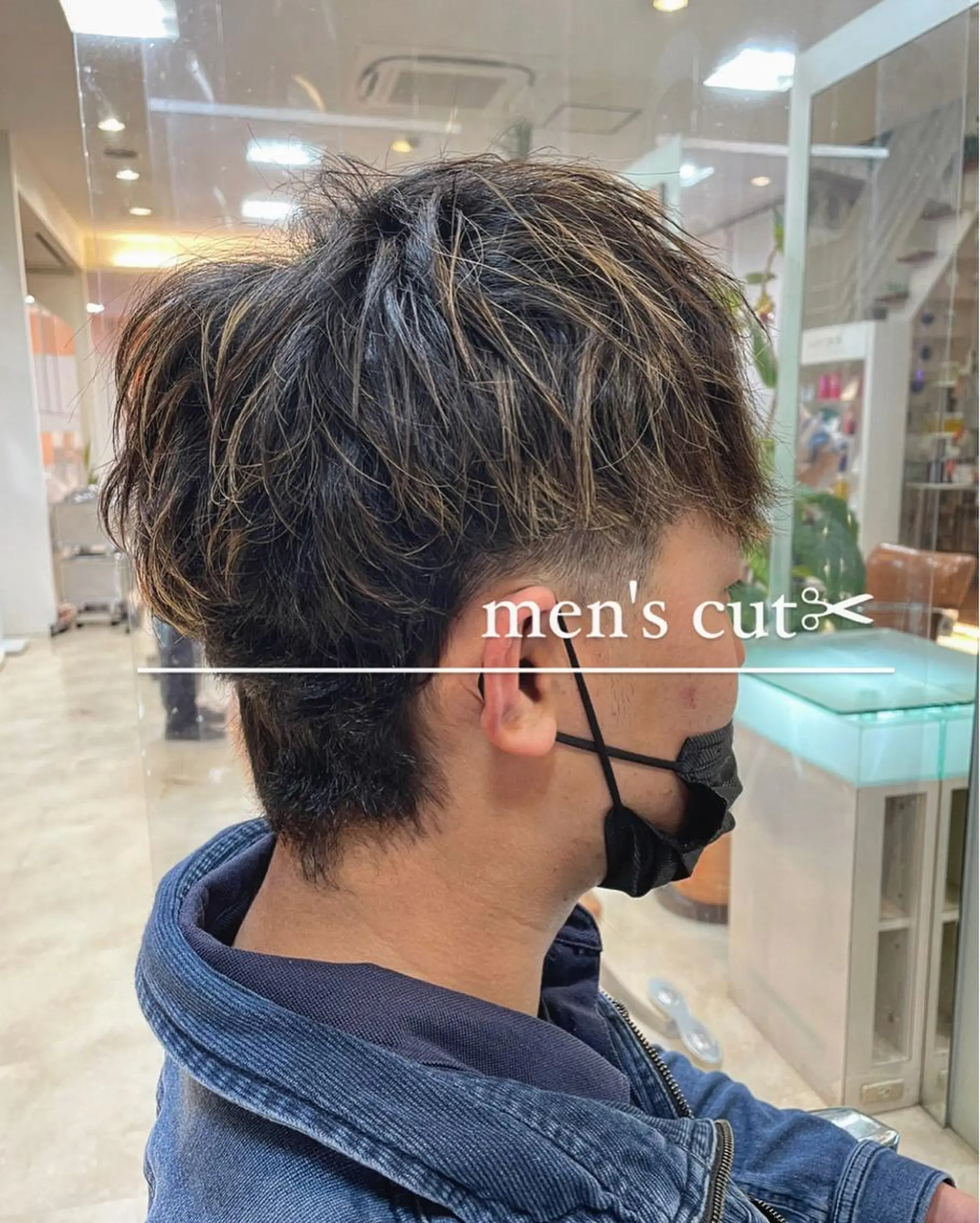 ショート カラー メンズ メンズハイライト 刈り上げ ハイライトカラー ハイライト 大宮｜メンズカット 似合わせカラー｜のヘアスタイル