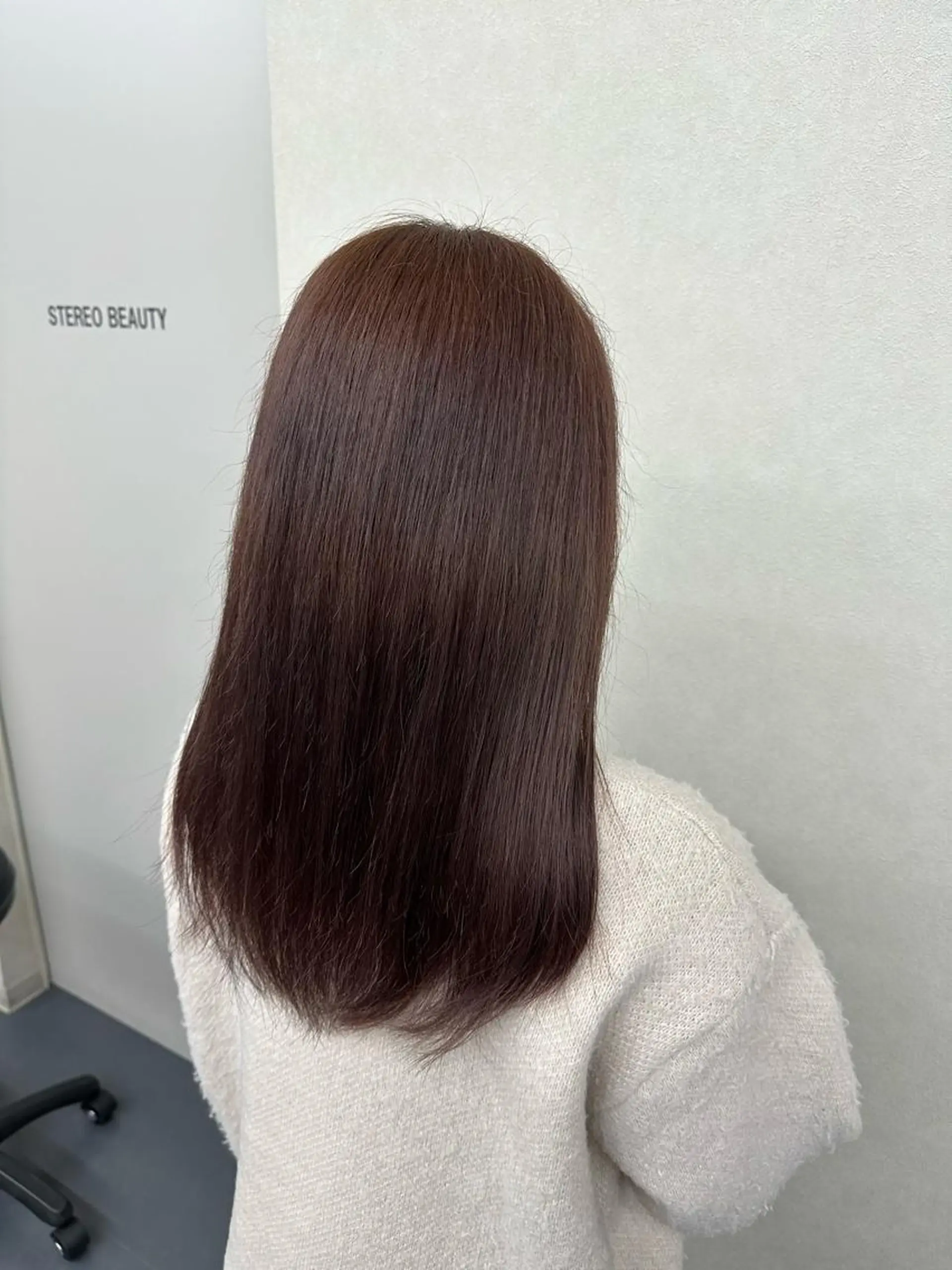セミロング ピンクブラウン ステレオヘアデザイン知立店所属・福田 拓人のヘアスタイル