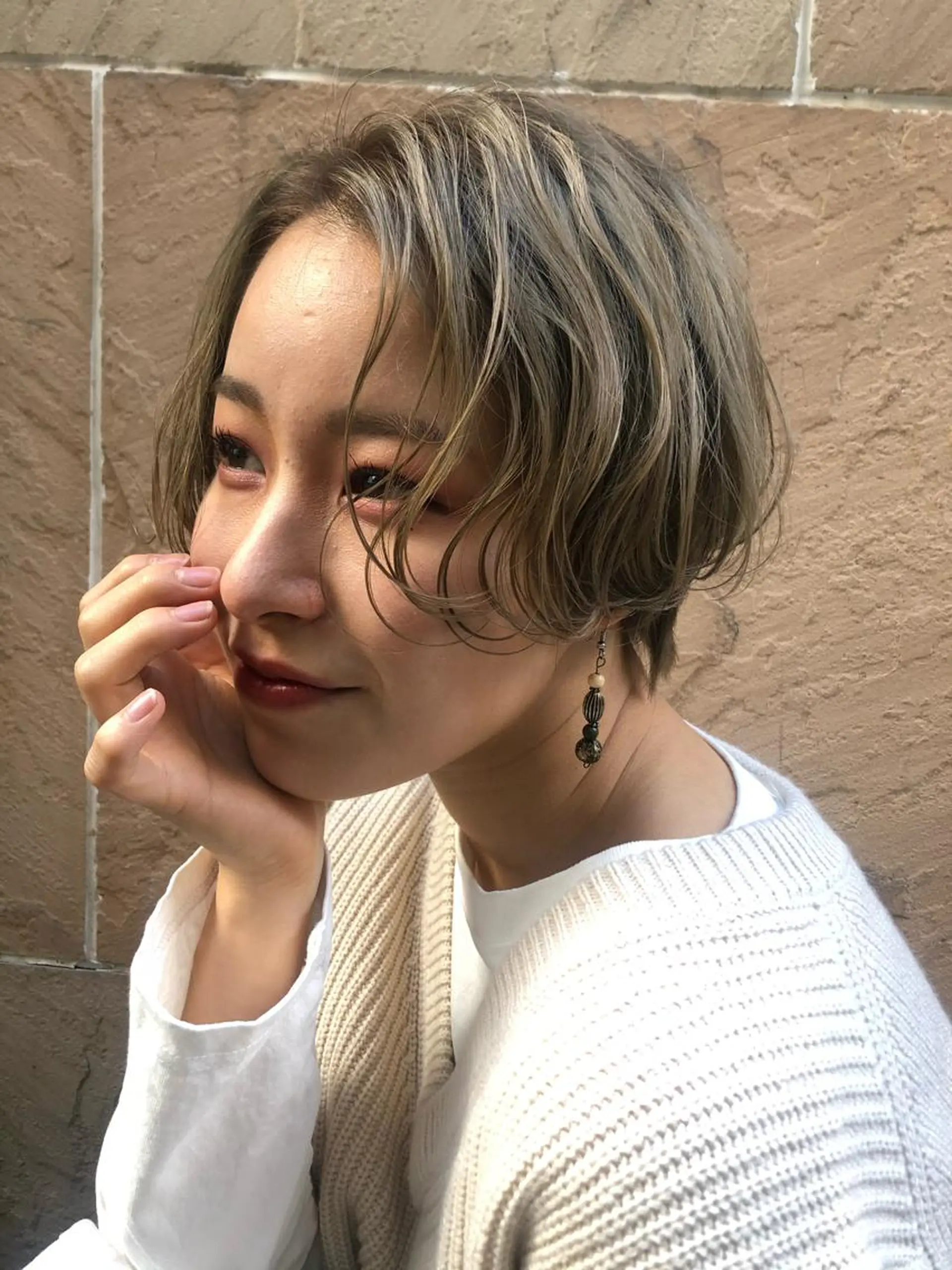 ショート カラー ショートボブ ボブ ショートヘア Loom .by Sea  ルームバイシー所属・レイヤー/前髪/ 韓国/CHIHIROのヘアスタイル