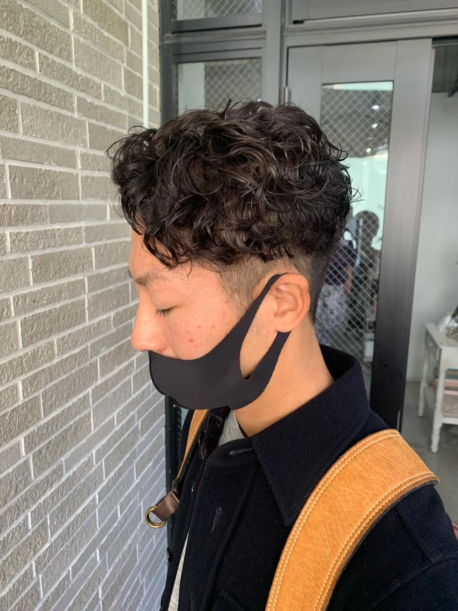 ショート パーマ ヘアアレンジ メンズ カット パーマ トリートメント kei/透明感カラー /ベージュ/髪質改善のヘアスタイル