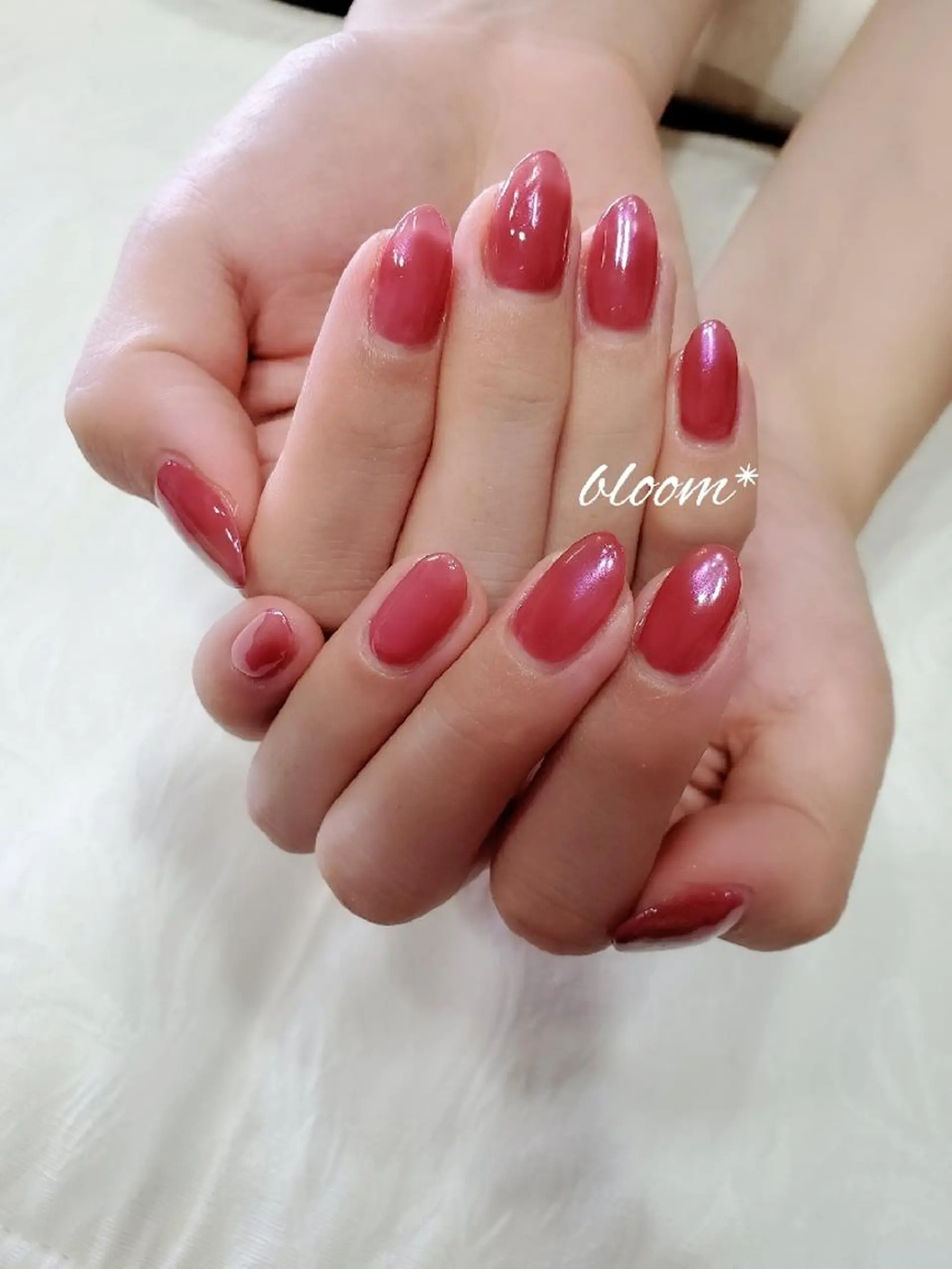 ネイル ワンカラーネイル bloom *のネイルデザイン