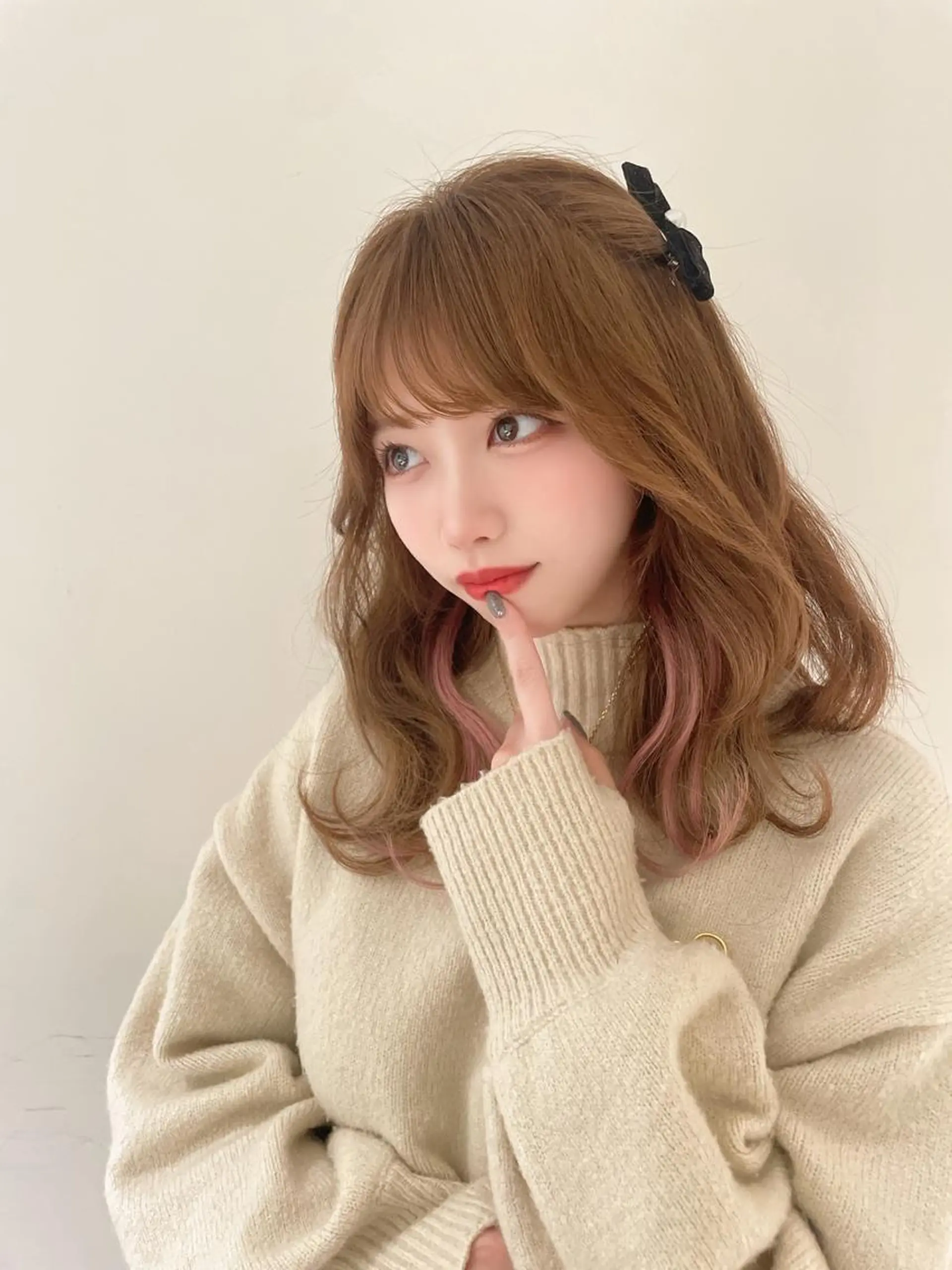 ミディアム 韓国ヘア/レイヤー/ 顔まわり/りょーとのヘアスタイル