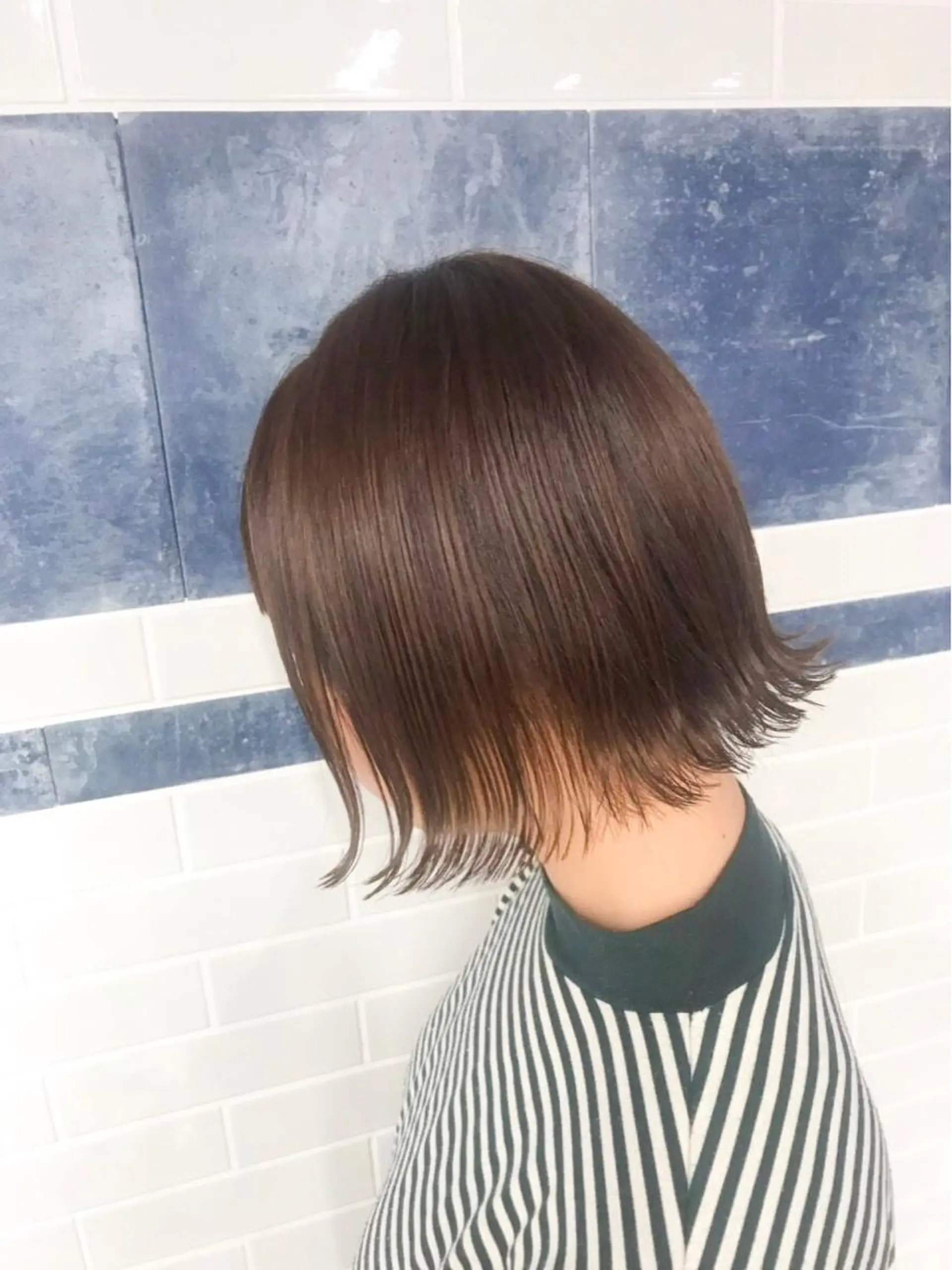 ショート カラー 切りっぱなしボブ ボブ カット ヘアカラー トリートメント ❤️Ruminate 日暮里店❤️のヘアスタイル