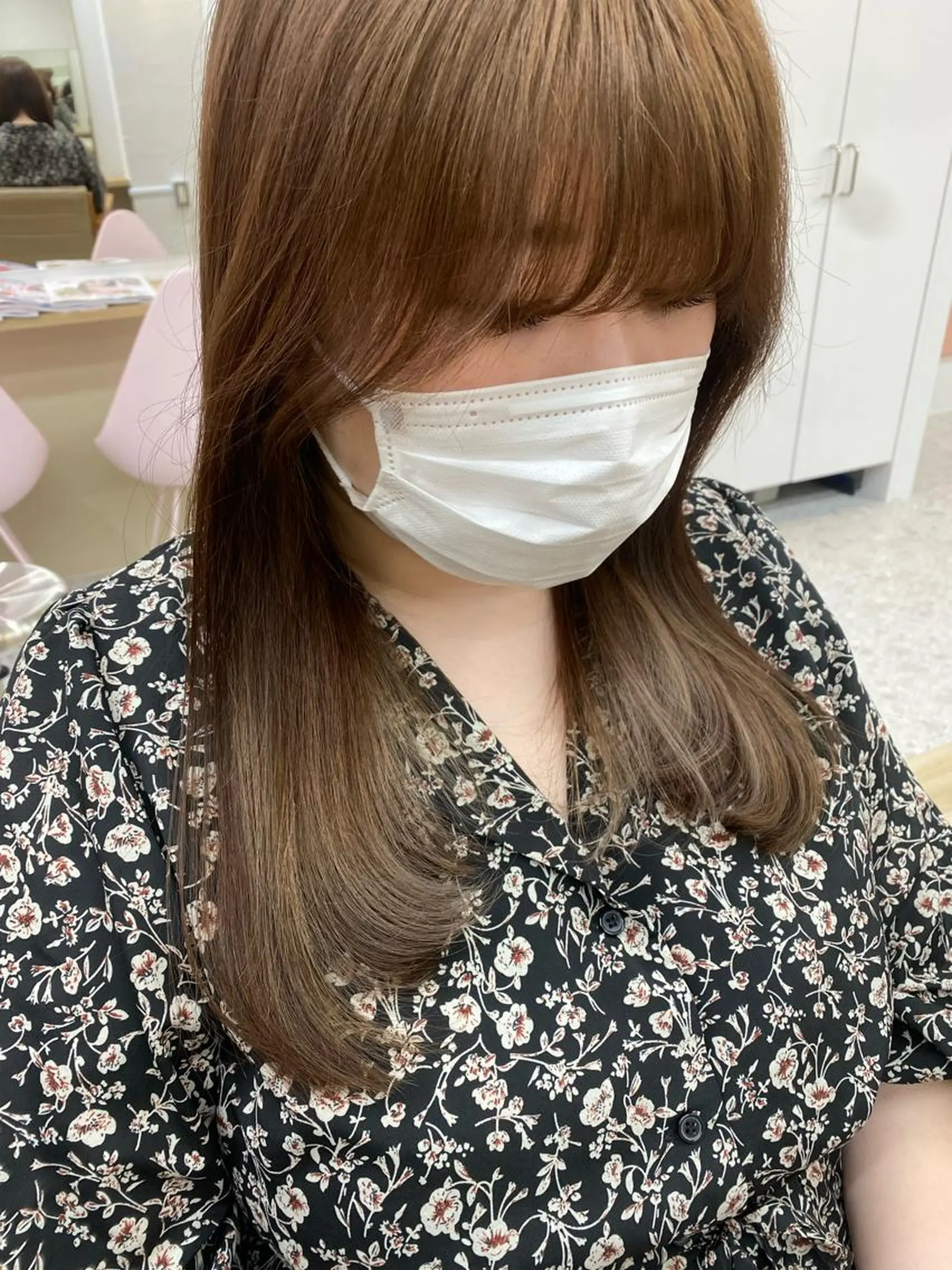 ロング カラー パーマ ヘアアレンジ 透明感カラー 🫧赤み消しカラー nanami🫧のヘアスタイル