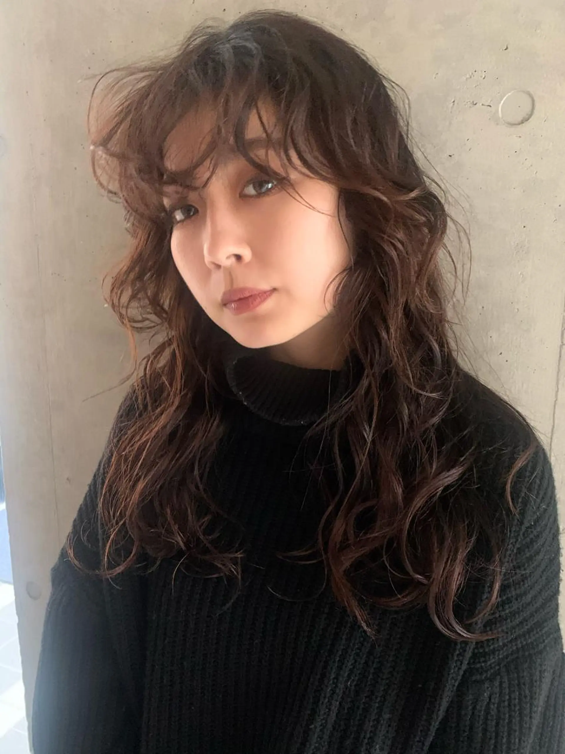 カラー ラベンダー/レイヤー スタイル🤎mamiのヘアスタイル