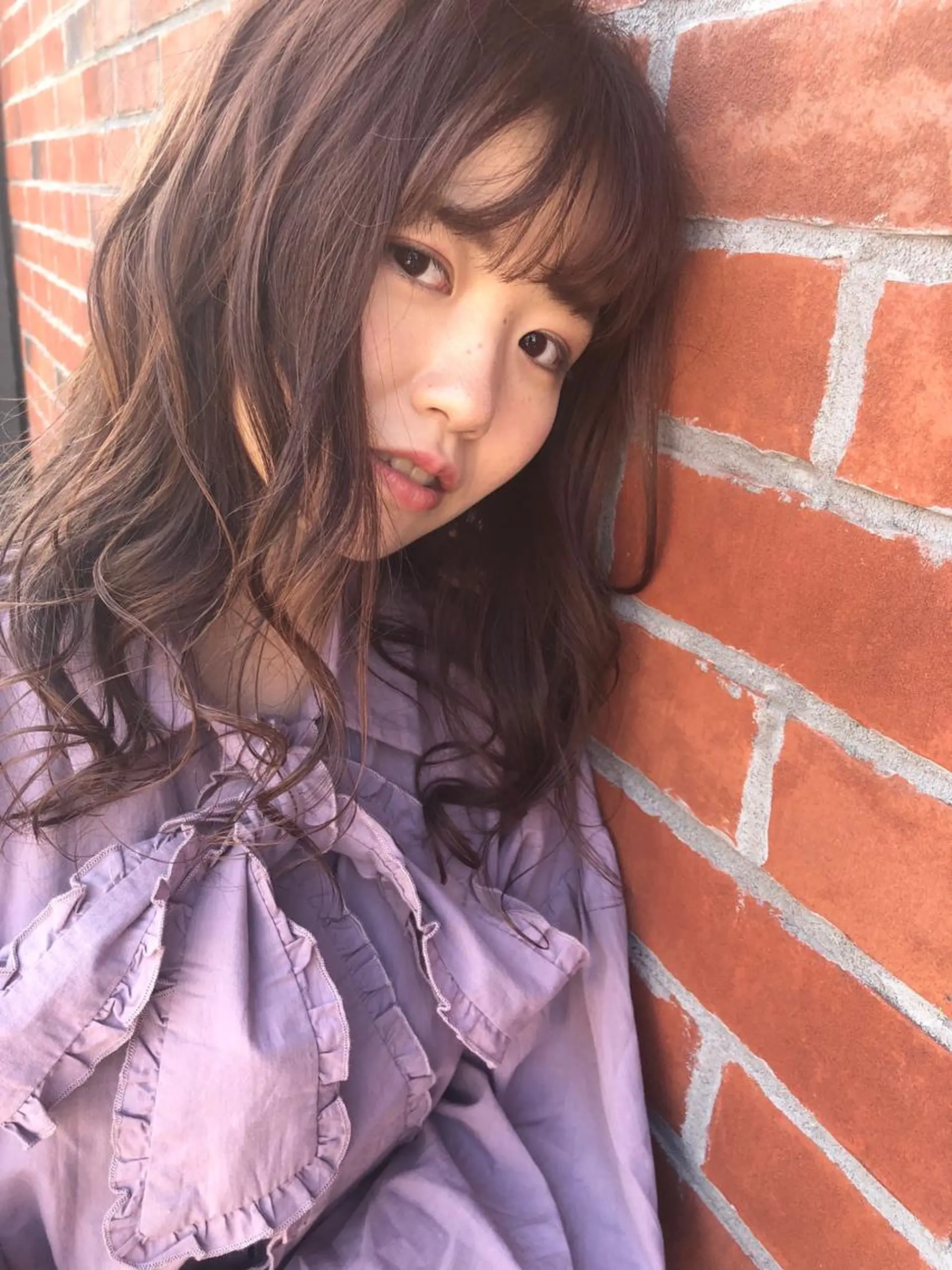 セミロング カラー パーマ HAUS 片山みほのヘアスタイル