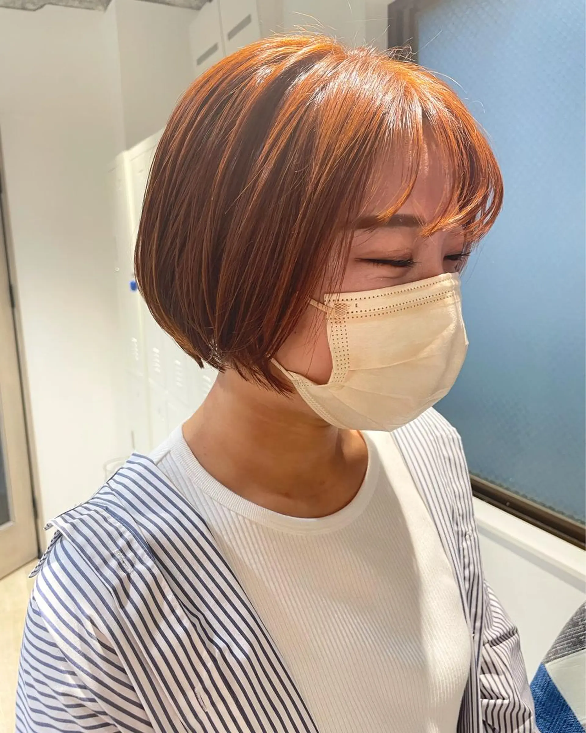 ショート カラー ヘアアレンジ カット トリートメント 髪質改善カラー&TR 縮毛矯正/弱酸性矯正のヘアスタイル