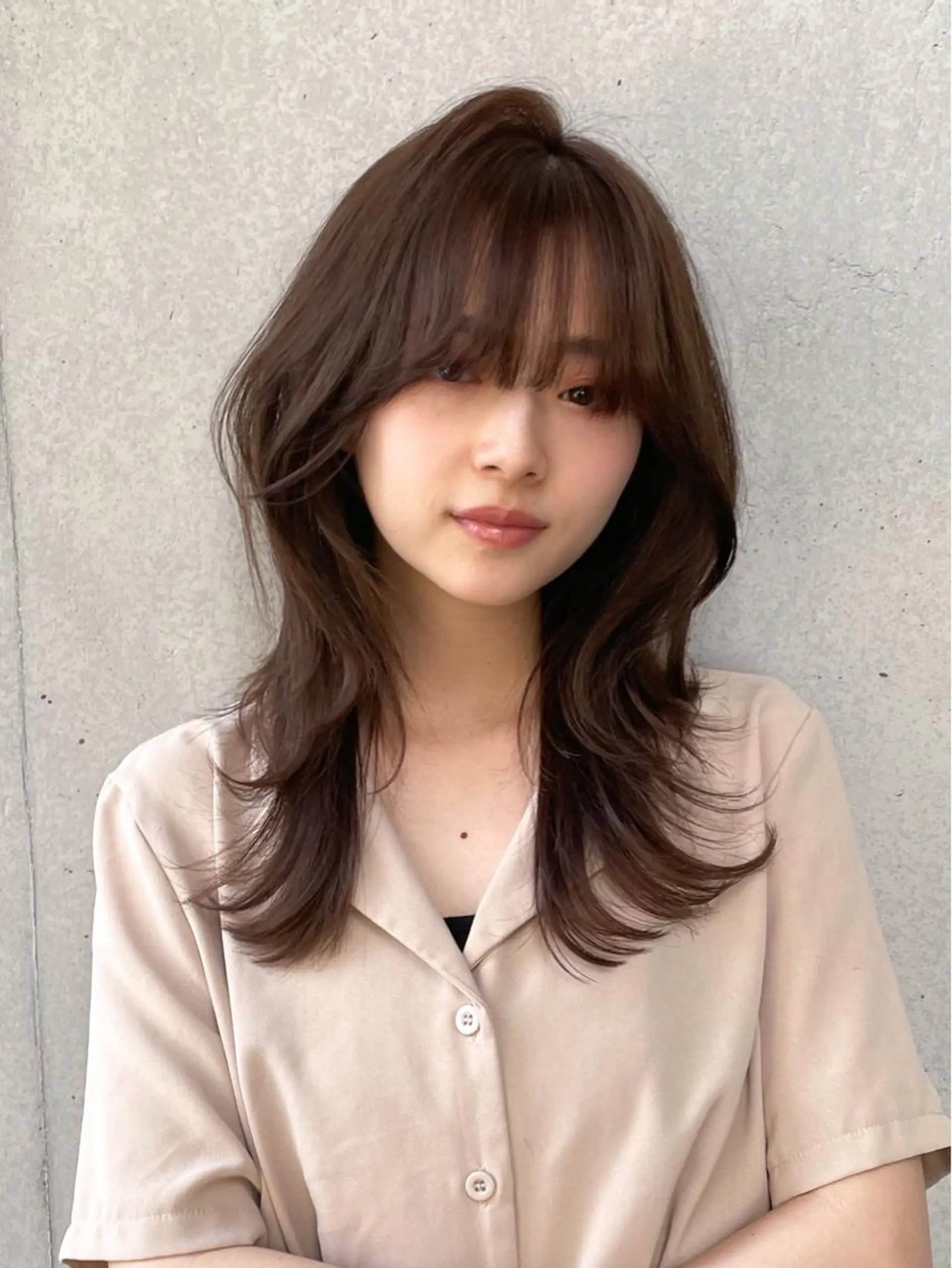 セミロング レイヤーカット fifth天神/末廣 和也のヘアスタイル