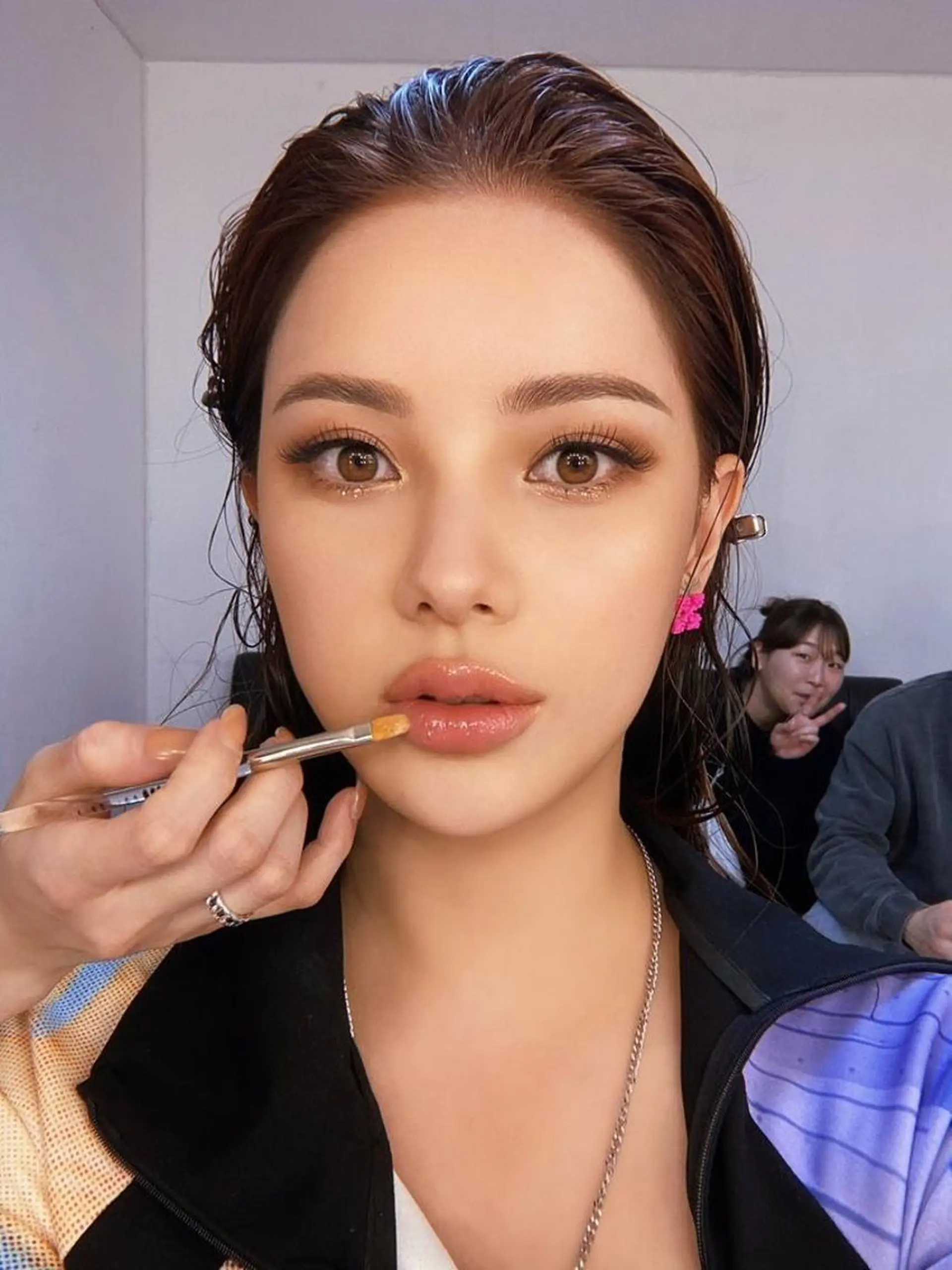 カラー 莉乃/縮毛矯正/髪質 改善/艶カラーのヘアスタイル