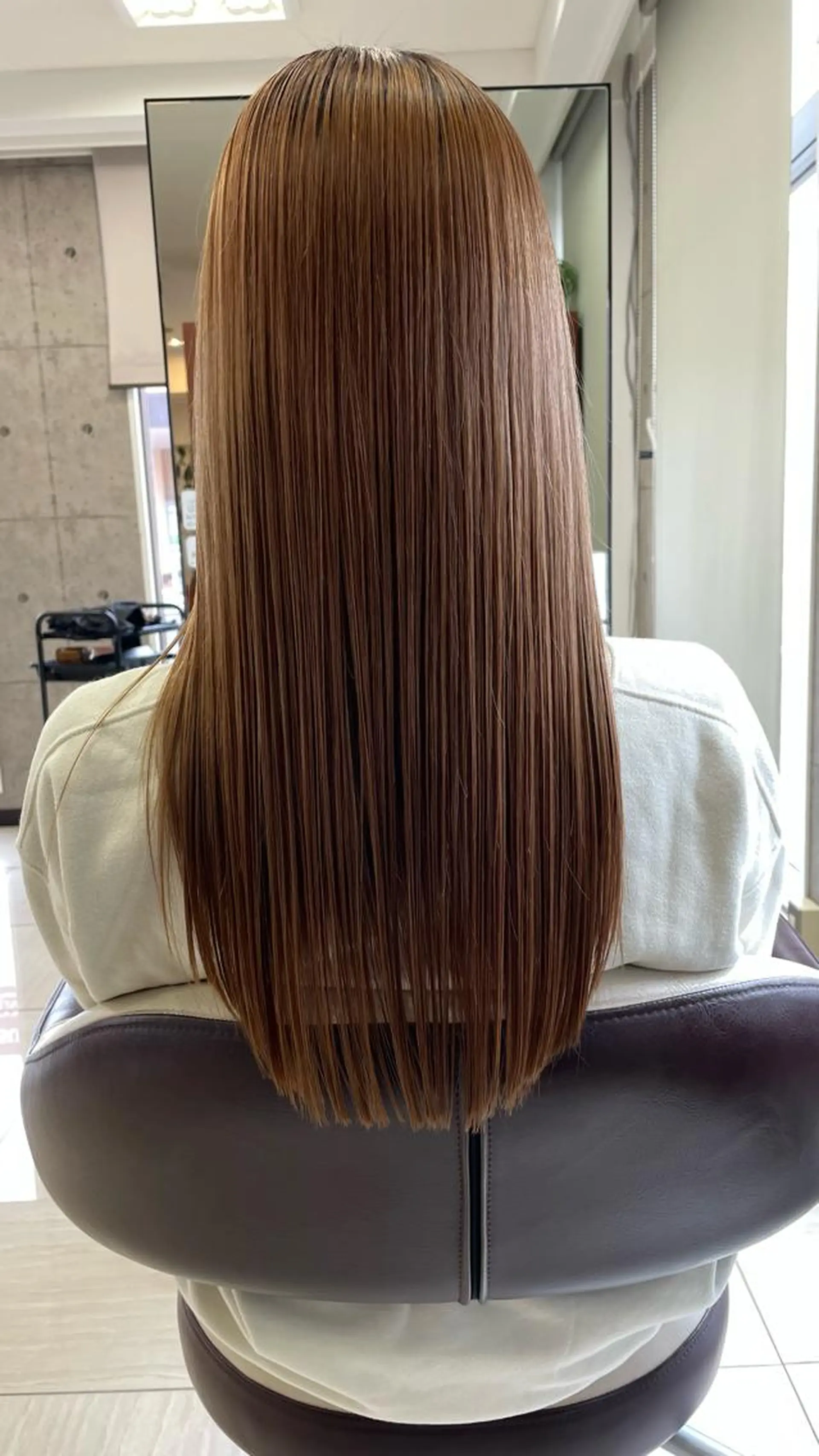 セミロング 縮毛矯正 カット 縮毛矯正 トリートメント 牧野 恭平【★髪質改善★】のヘアスタイル