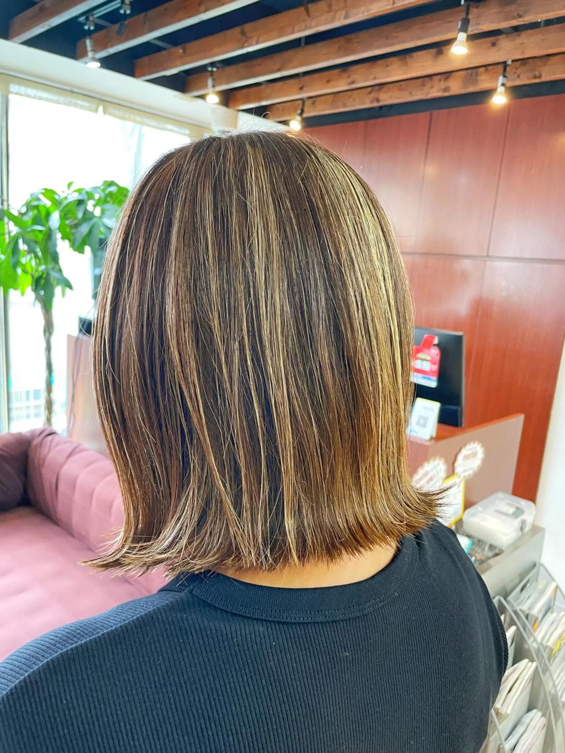 ミディアム カラー 髪質改善/レイヤー/ 小顔/デザインのヘアスタイル