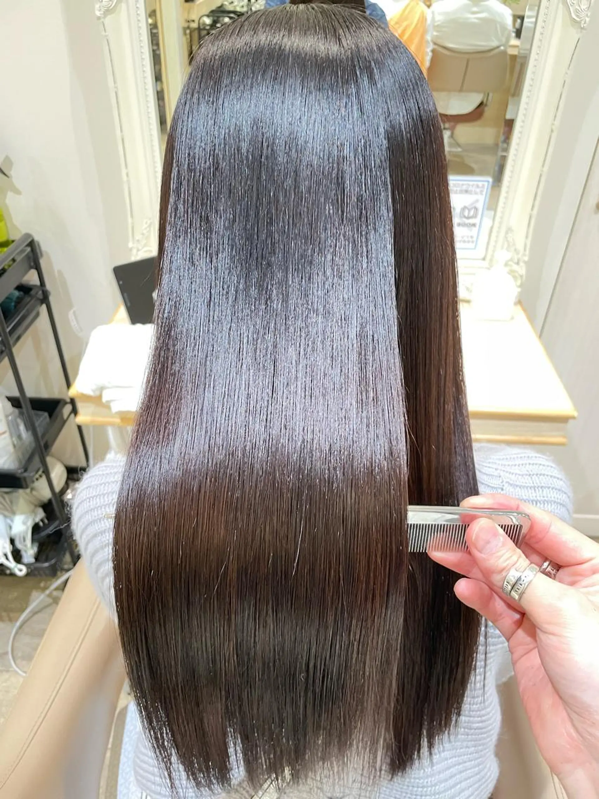 ロング 縮毛矯正 トリートメント 縮毛矯正 トリートメント 店長     押野 勇也のヘアスタイル