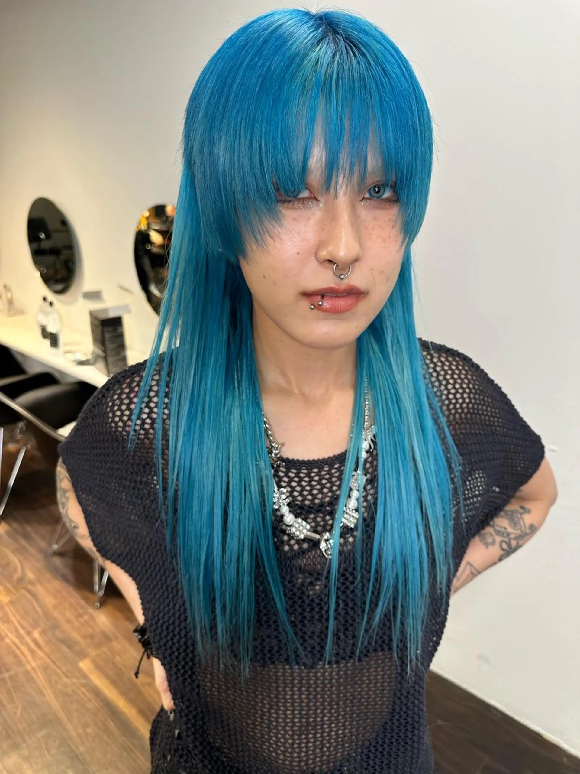 ロング カラー アディクシーカラー ブリーチ ケアブリーチ デザインカラー ハイトーンカラー ワンホンヘア ケラチン/Kaitoのヘアスタイル