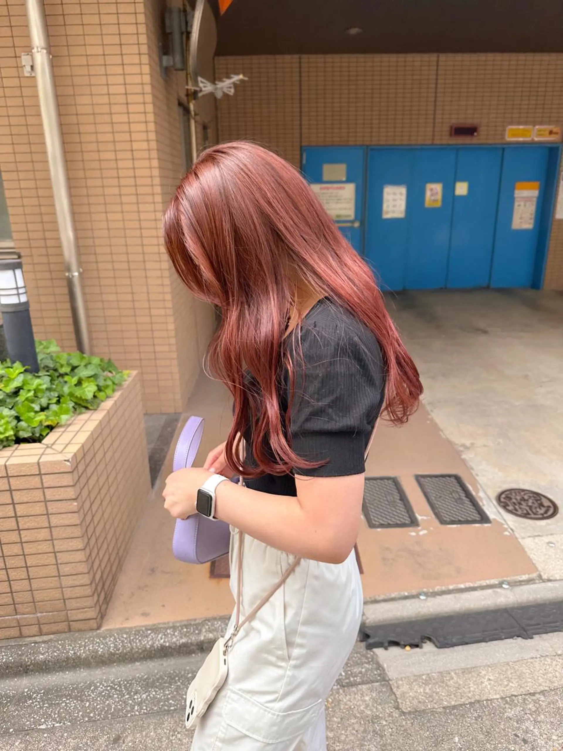 ロング カラー ダブルカラー カット ヘアカラー トリートメント 高橋 みく/ minim 暖色のヘアスタイル