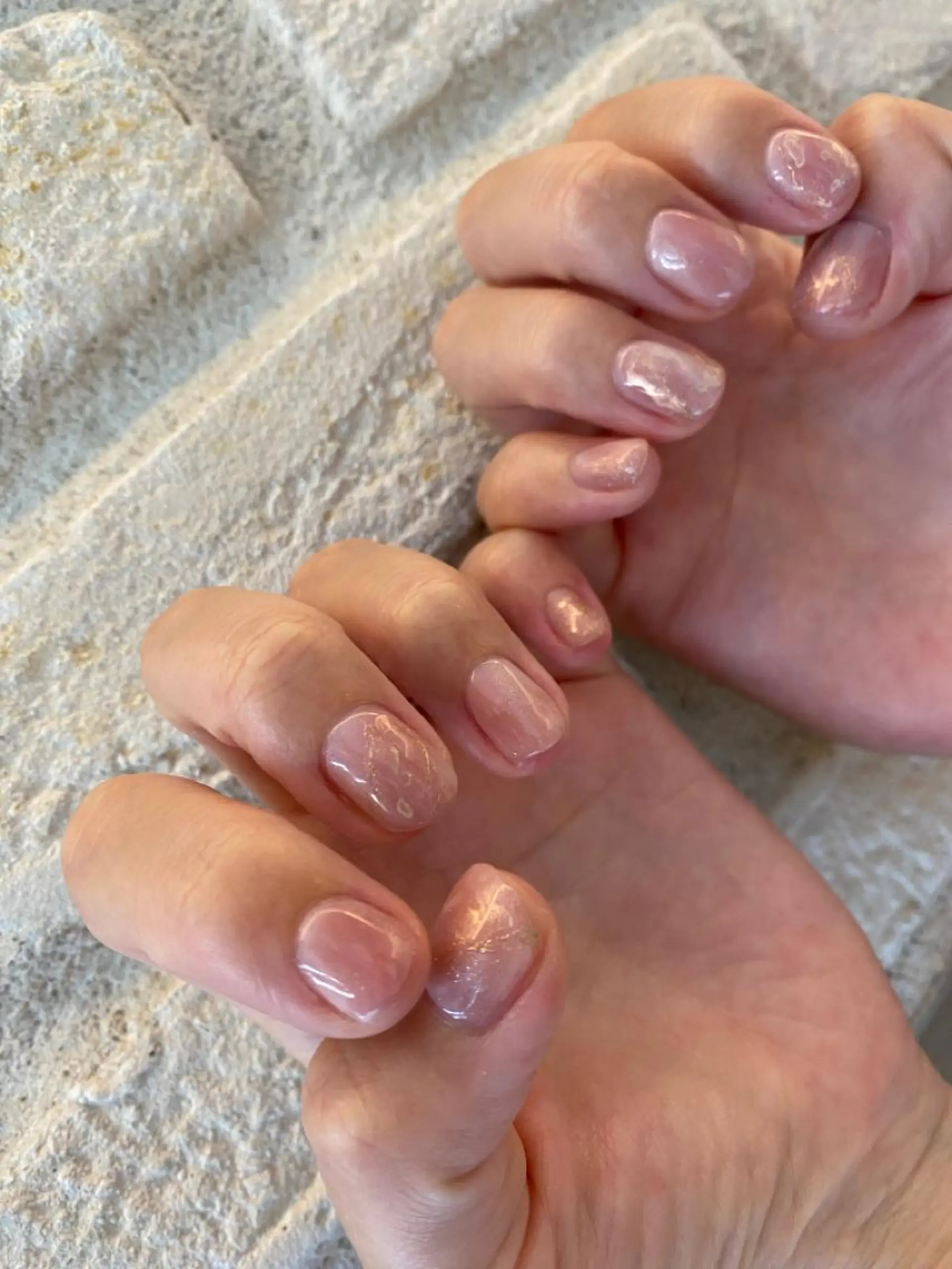 ネイル アニマル柄 アートネイル オーロラネイル クリアネイル 成人式 ハンドネイル ハンドケア Lililas サロン&スクールのネイルデザイン