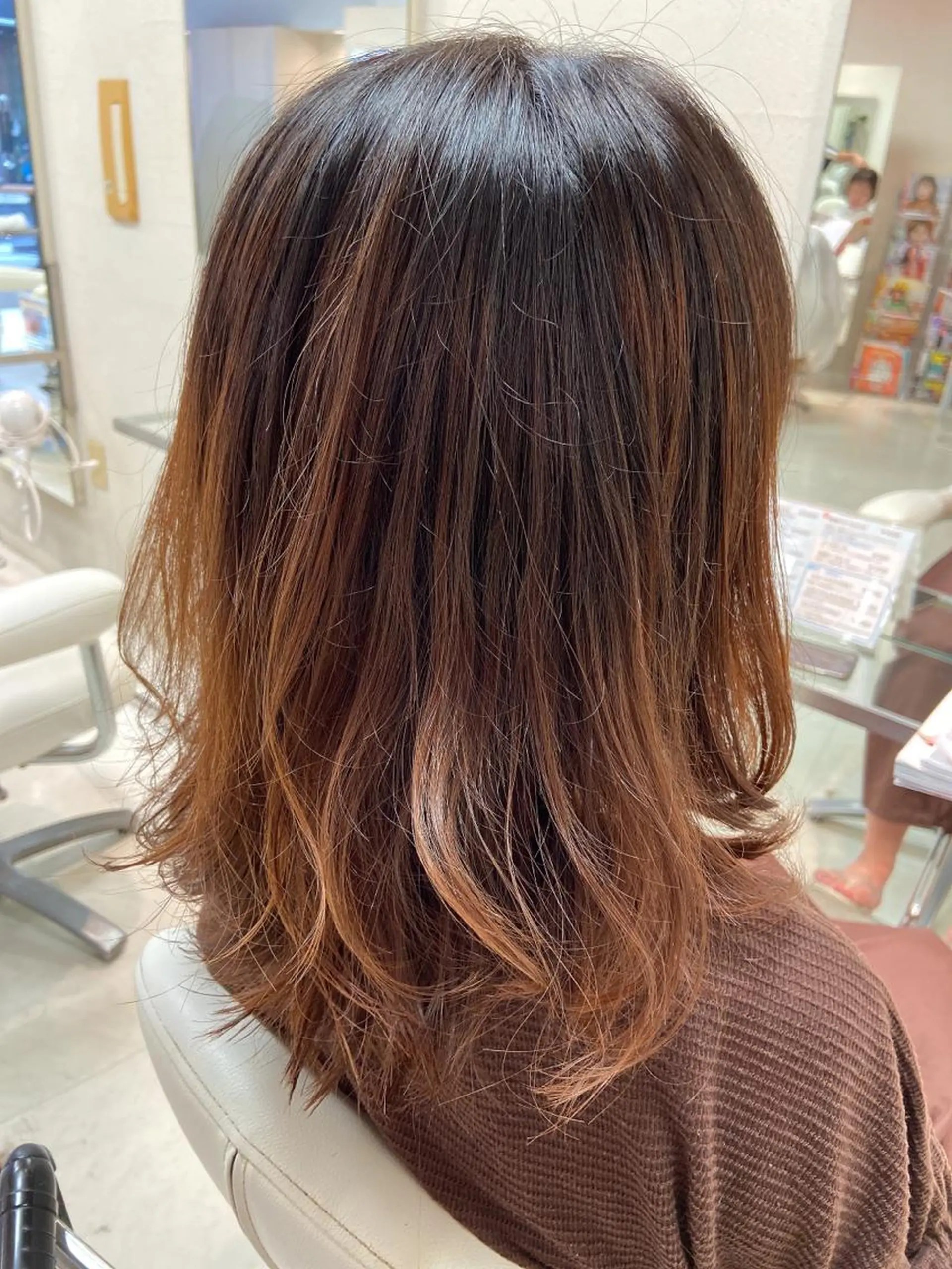 ミディアム レイヤーカット カット トリートメント 菊地 美憂のヘアスタイル