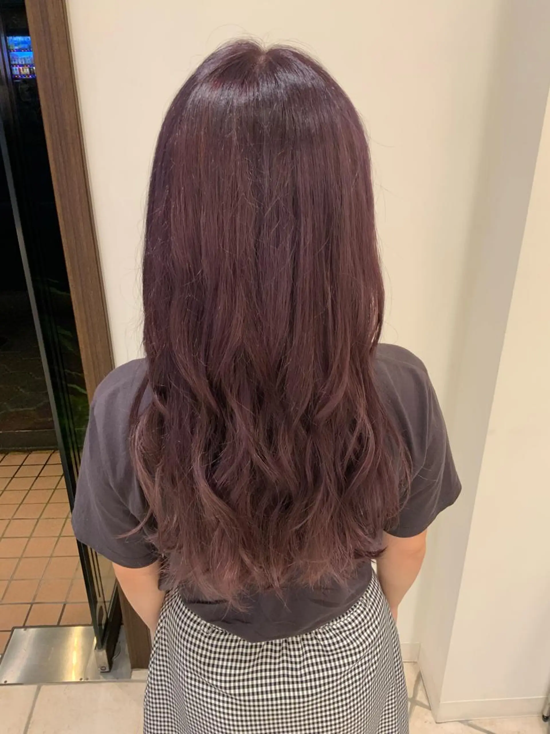 ロング アッシュ パープルカラー トリートメント 韓国風ヘア♡ runaのヘアスタイル